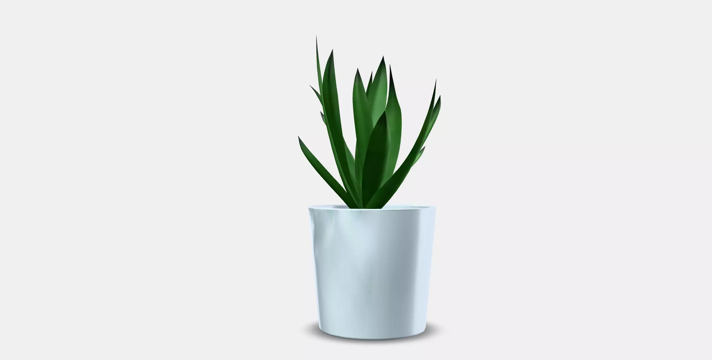 FEJKA Artificial potted plant with pot Low-poly 3D model_11