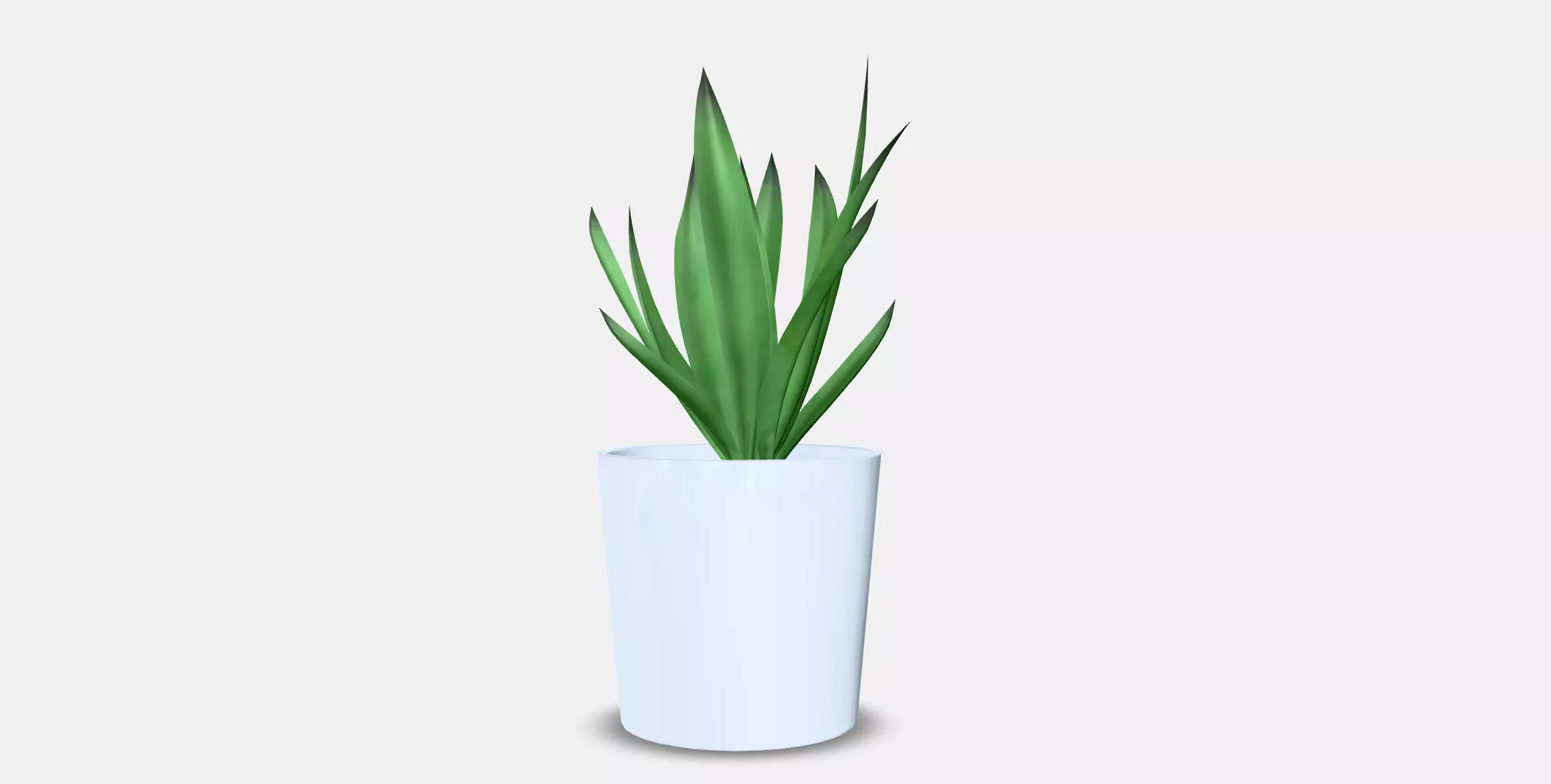 FEJKA Artificial potted plant with pot Low-poly 3D model_2