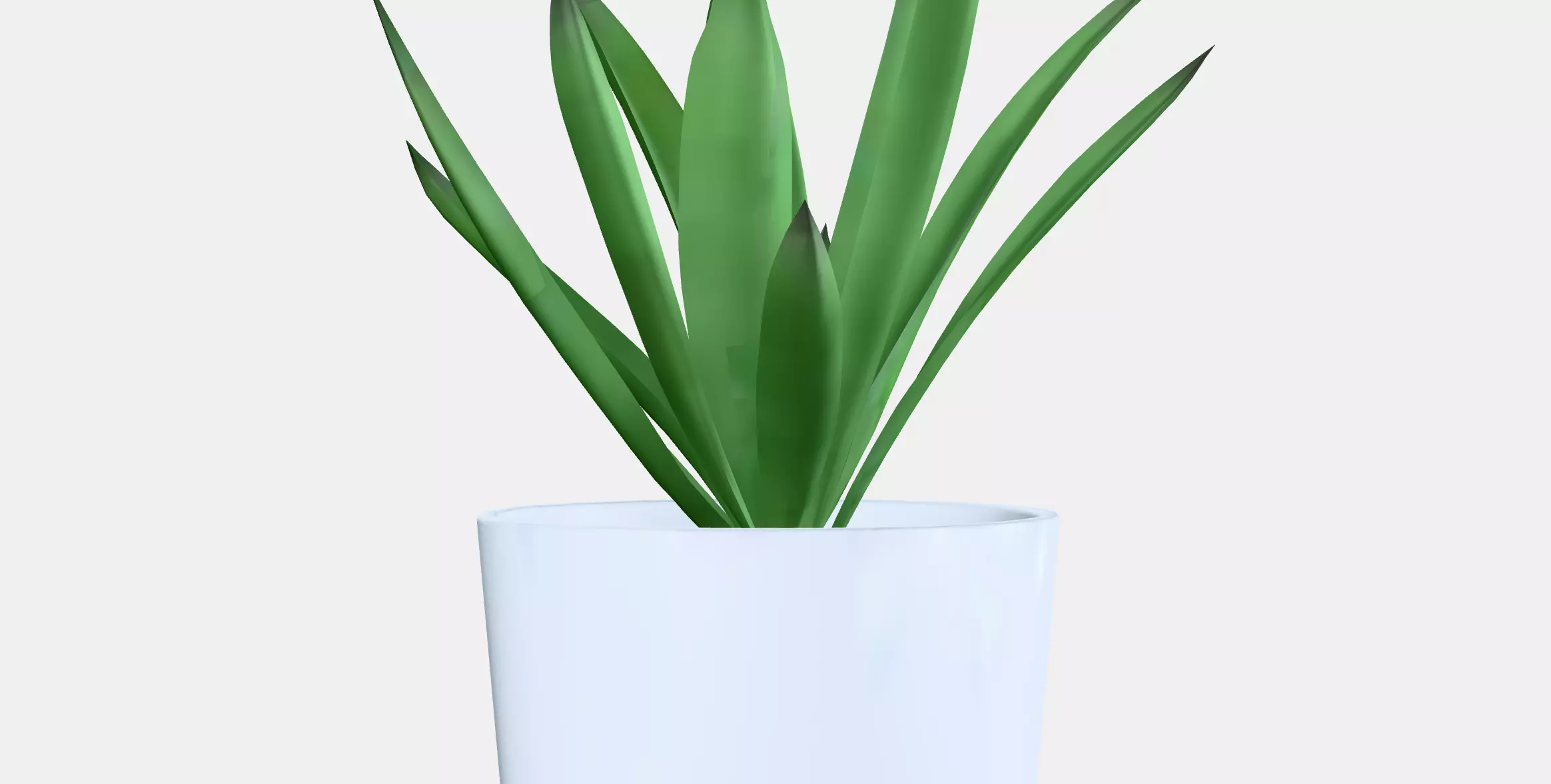 FEJKA Artificial potted plant with pot Low-poly 3D model_4