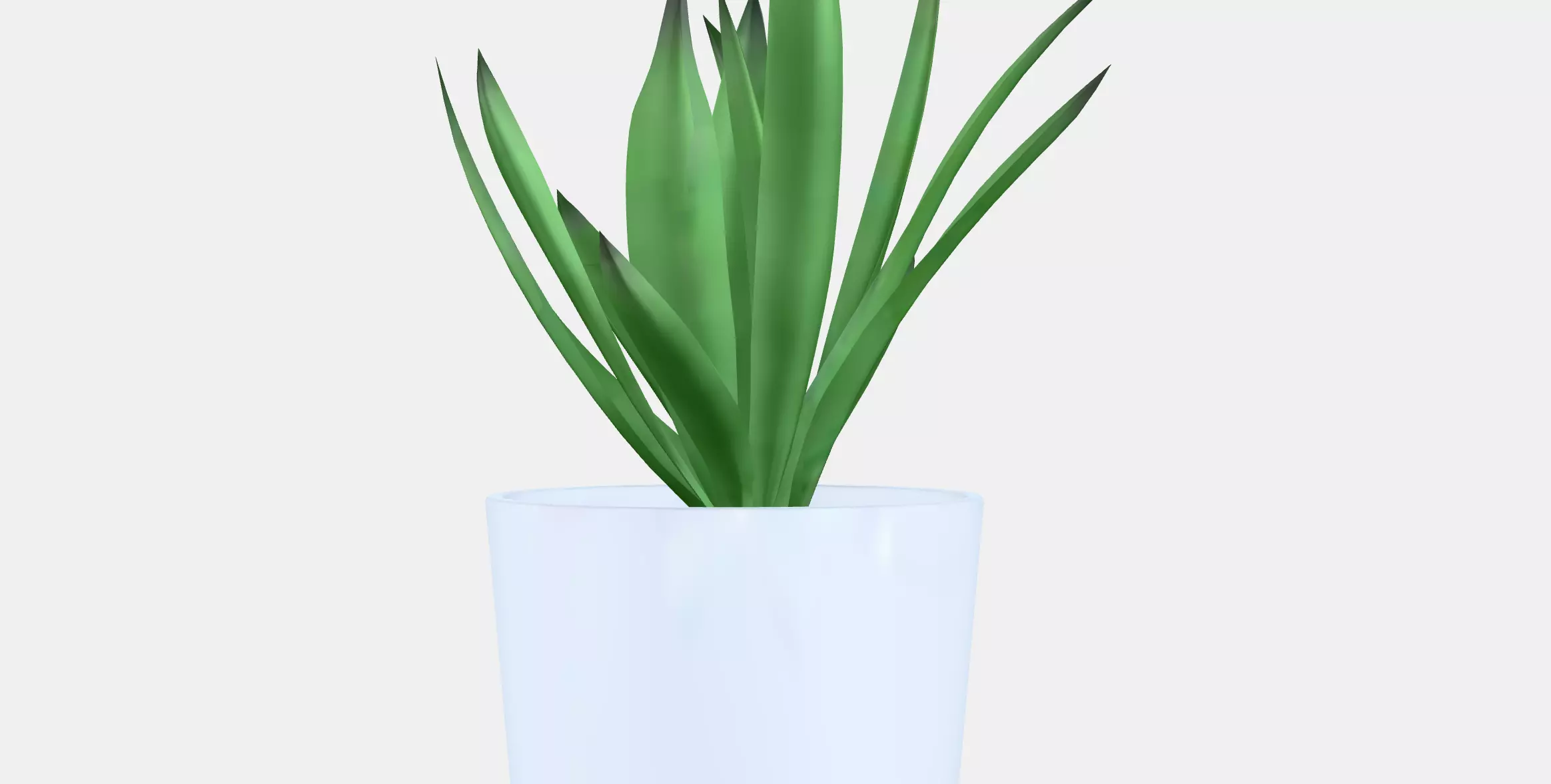 FEJKA Artificial potted plant with pot Low-poly 3D model_13