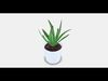FEJKA Artificial potted plant with pot Low-poly 3D model_1