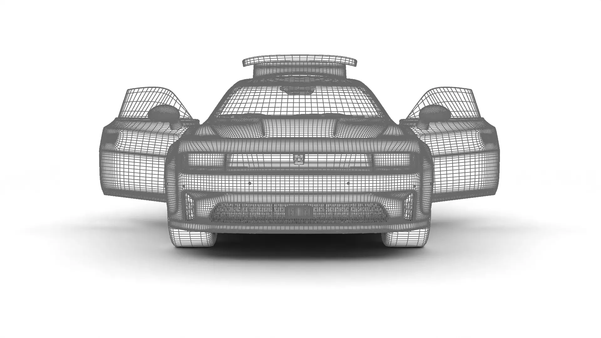 Dodge Charger Daytona 2024 HQ 3d model 3D model_40