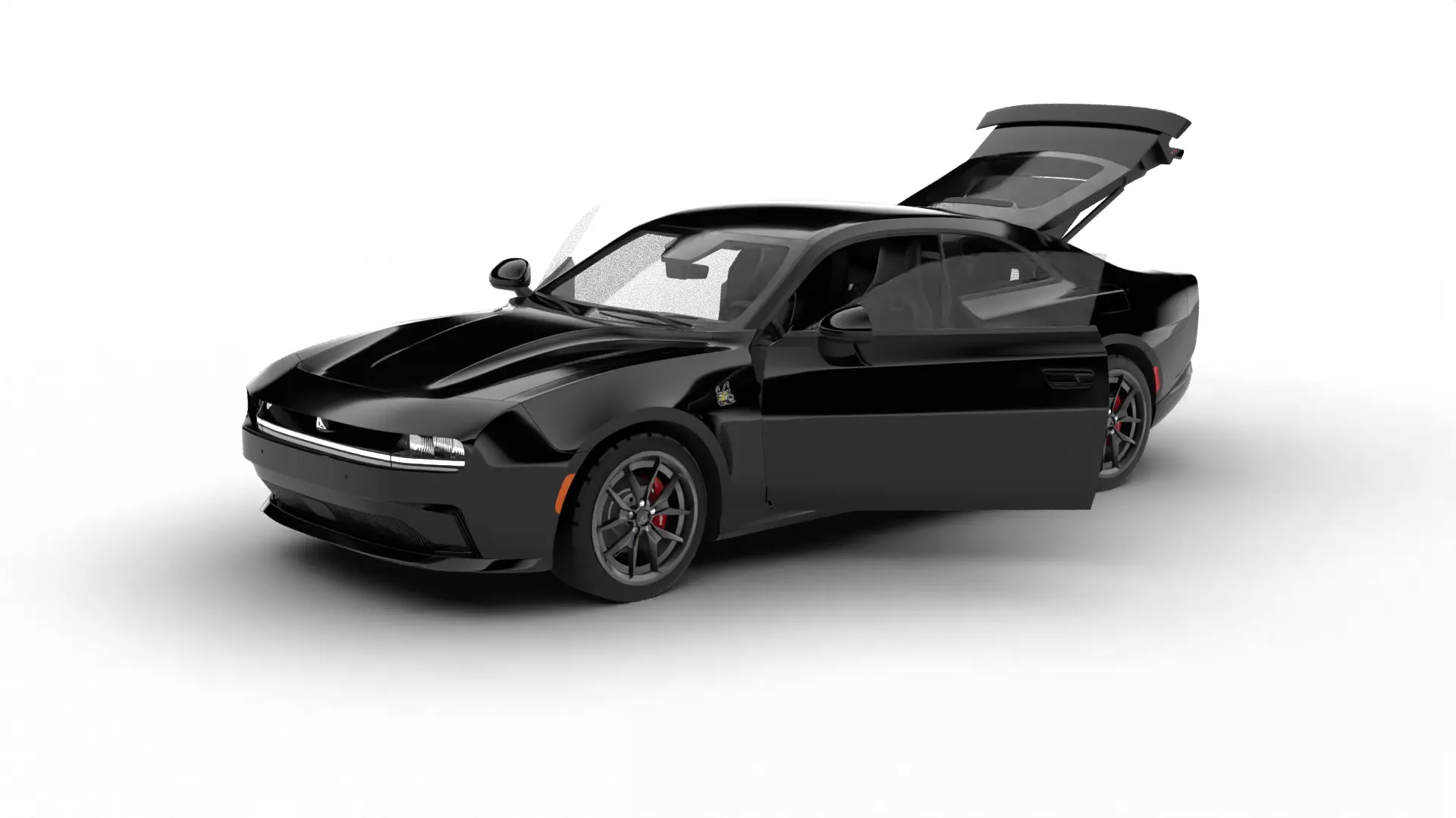 Dodge Charger Daytona 2024 HQ 3d model 3D model_2