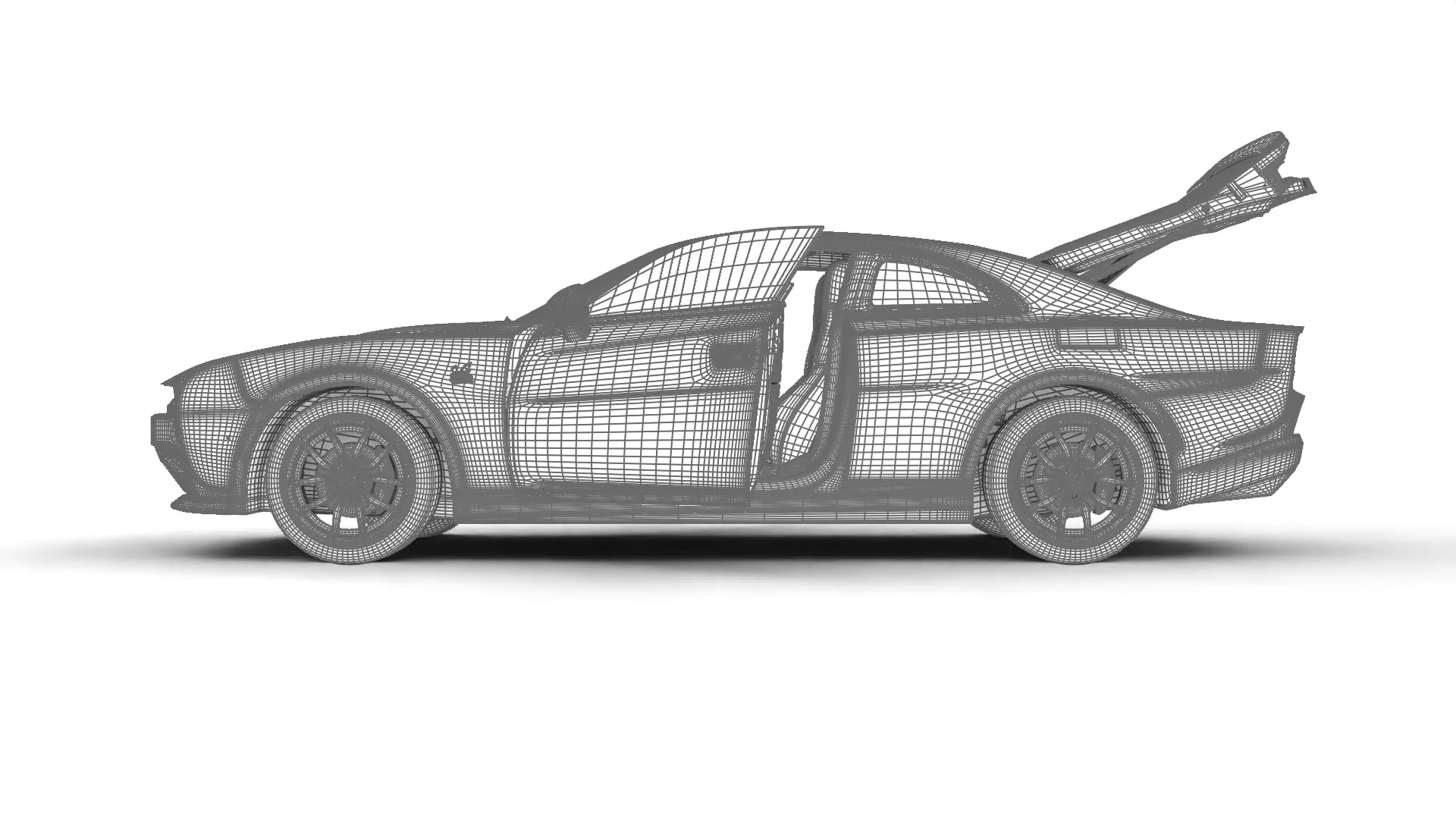 Dodge Charger Daytona 2024 HQ 3d model 3D model_38