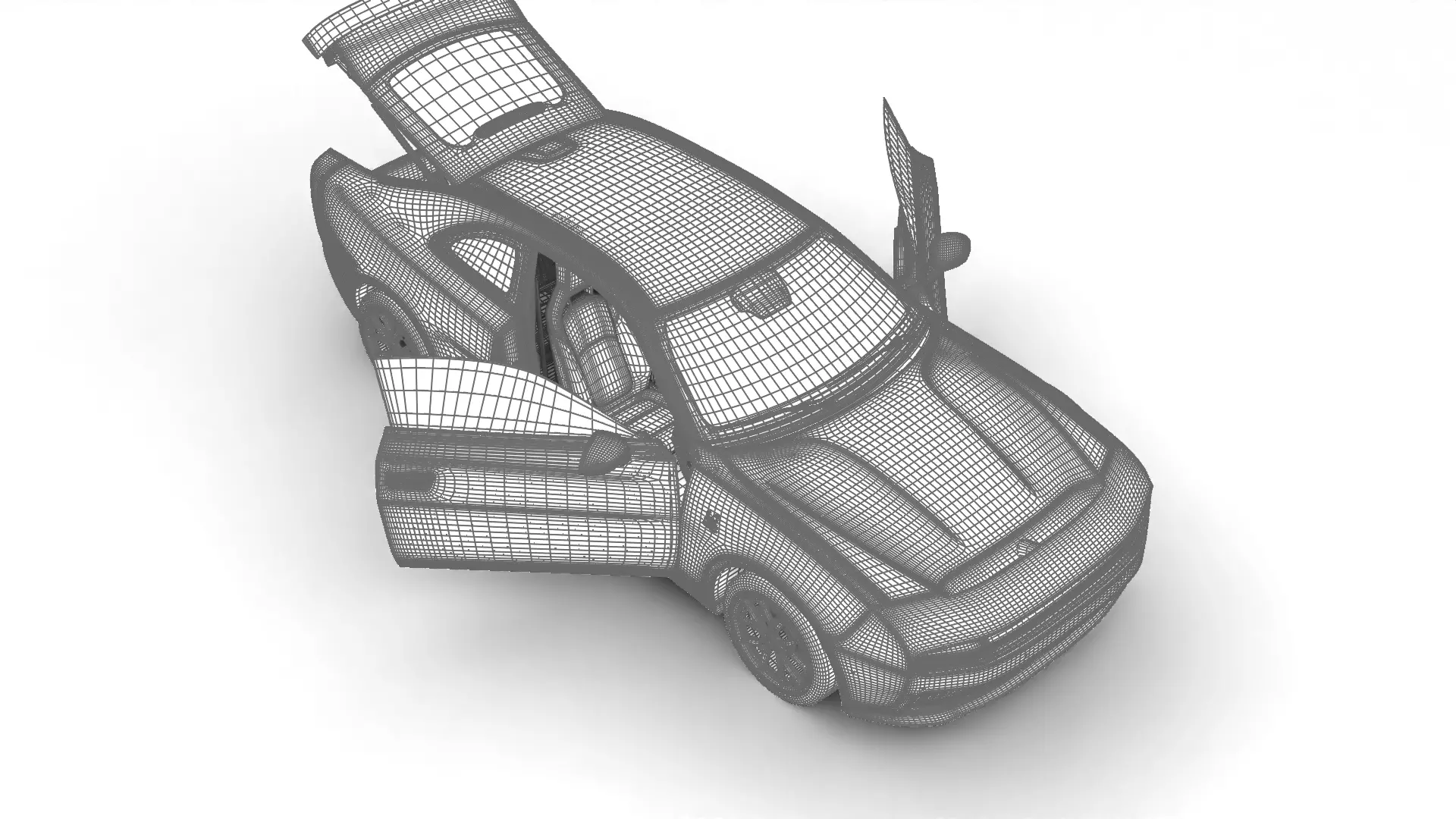 Dodge Charger Daytona 2024 HQ 3d model 3D model_36