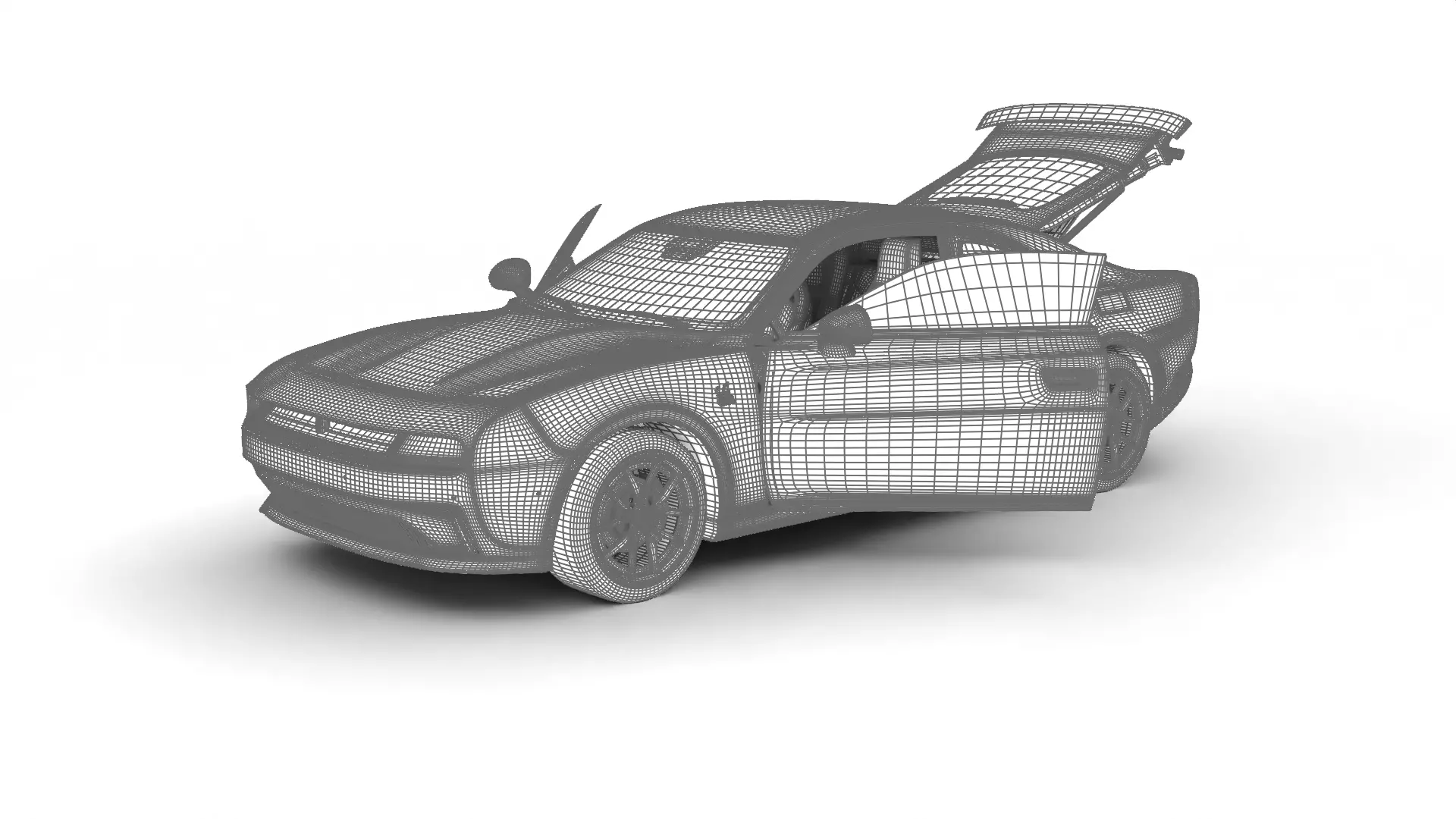 Dodge Charger Daytona 2024 HQ 3d model 3D model_27