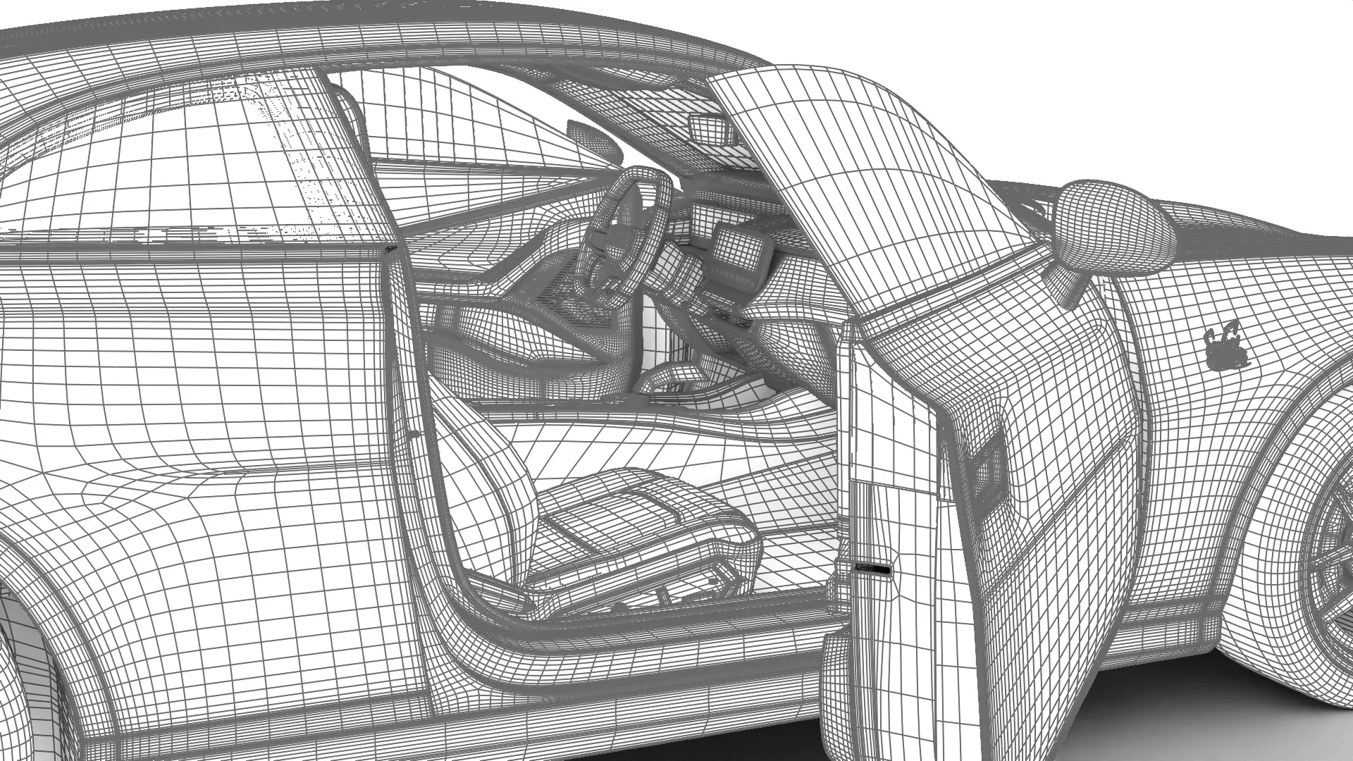 Dodge Charger Daytona 2024 HQ 3d model 3D model_35