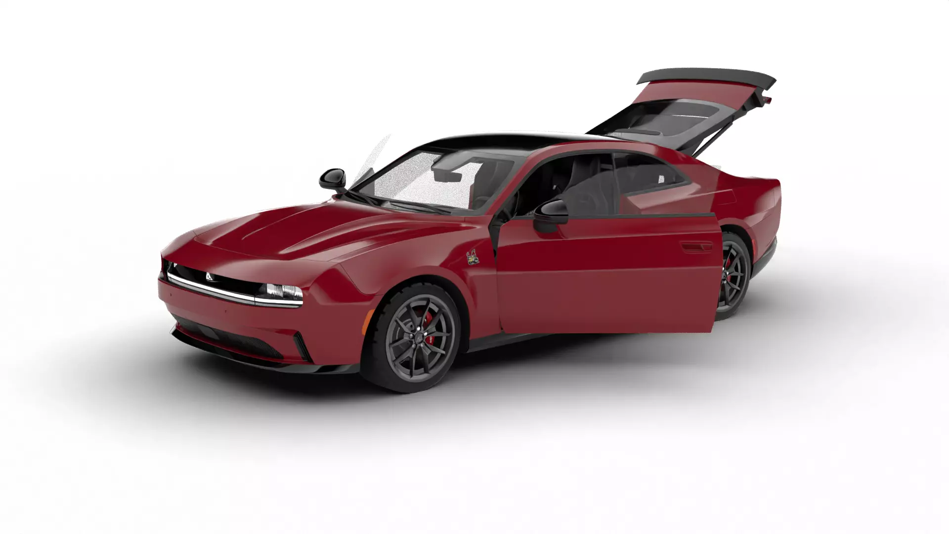 Dodge Charger Daytona 2024 HQ 3d model 3D model_1