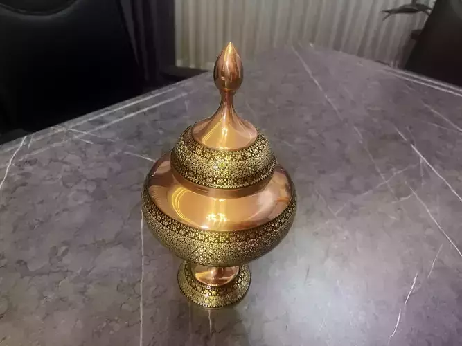 Golden Ornate Vessel
