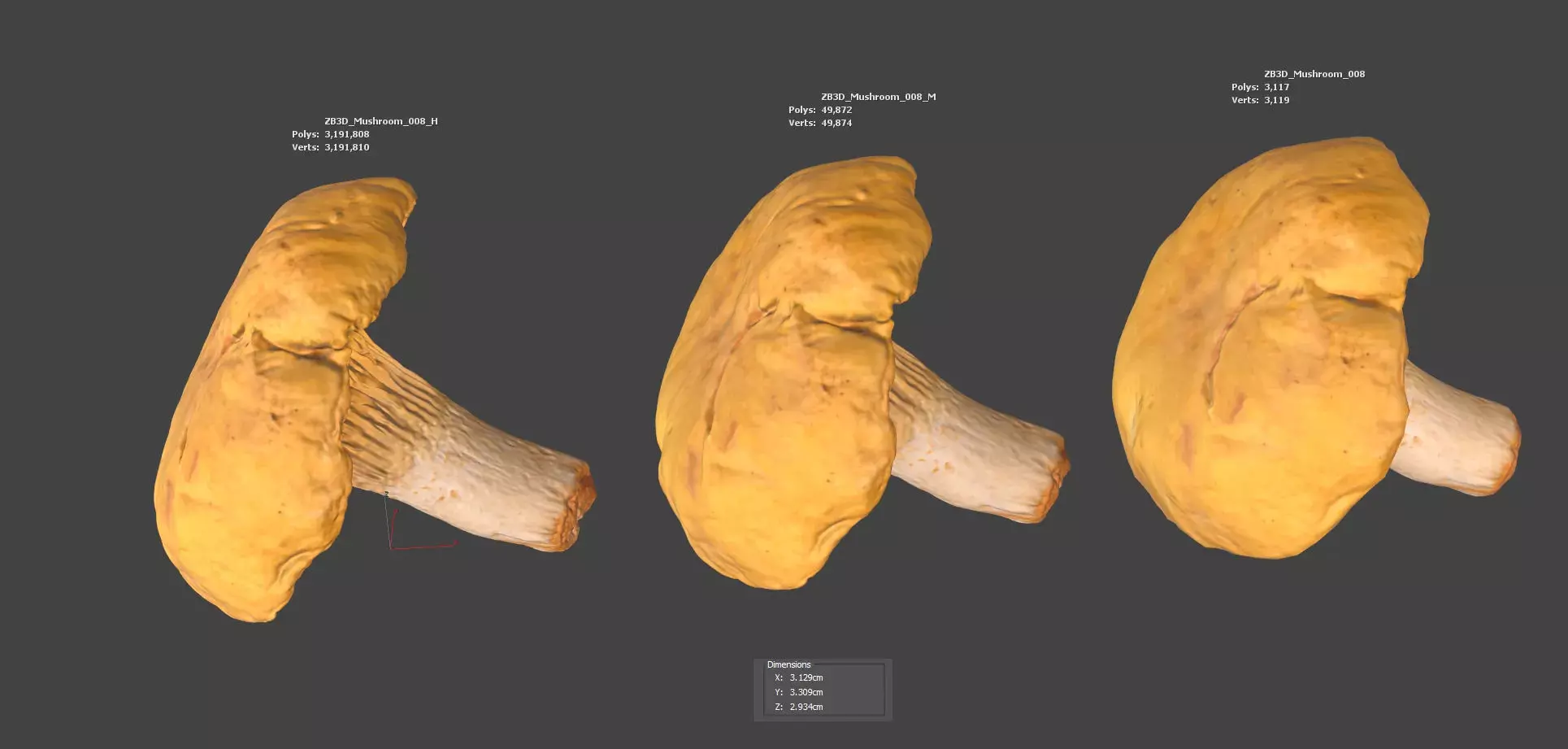 Mushroom 3D model_5