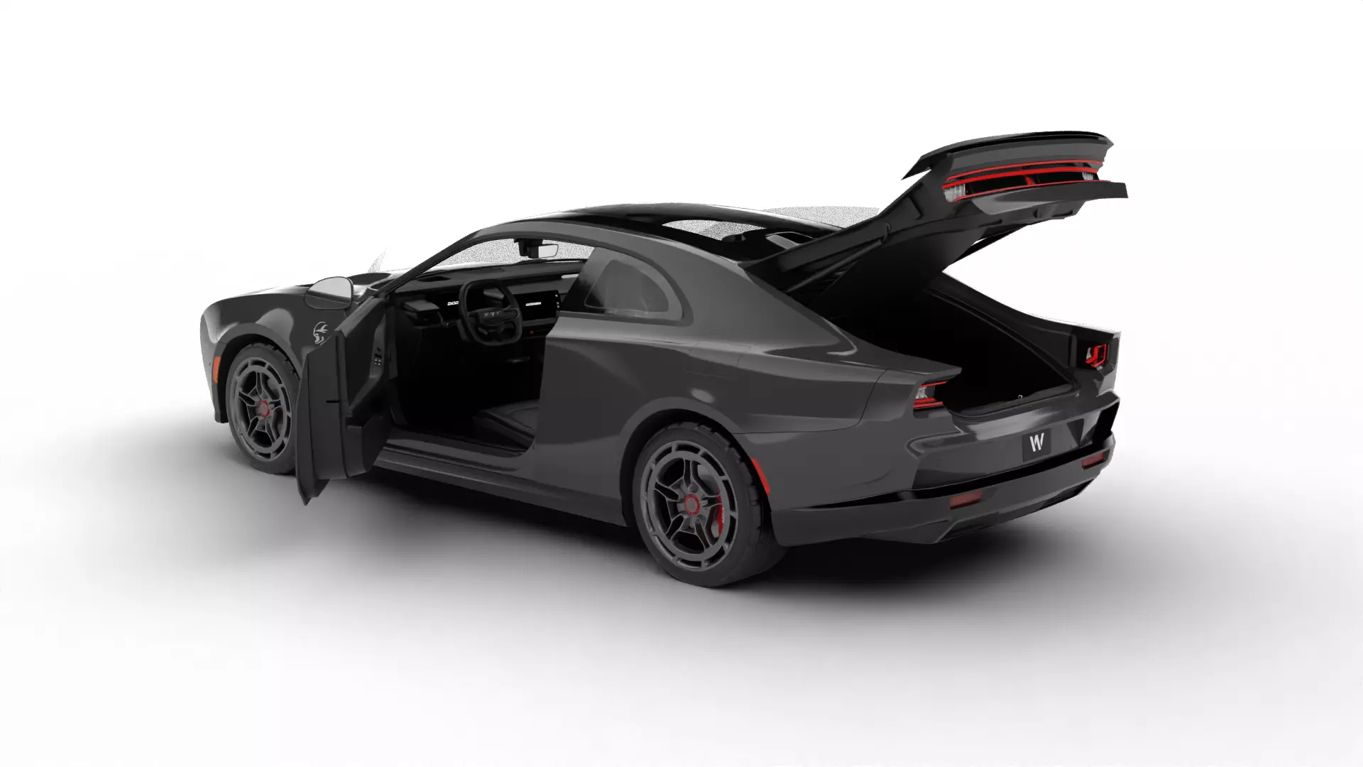 Dodge Charger Daytona Banshee 2025 HQ 3d model 3D model_3