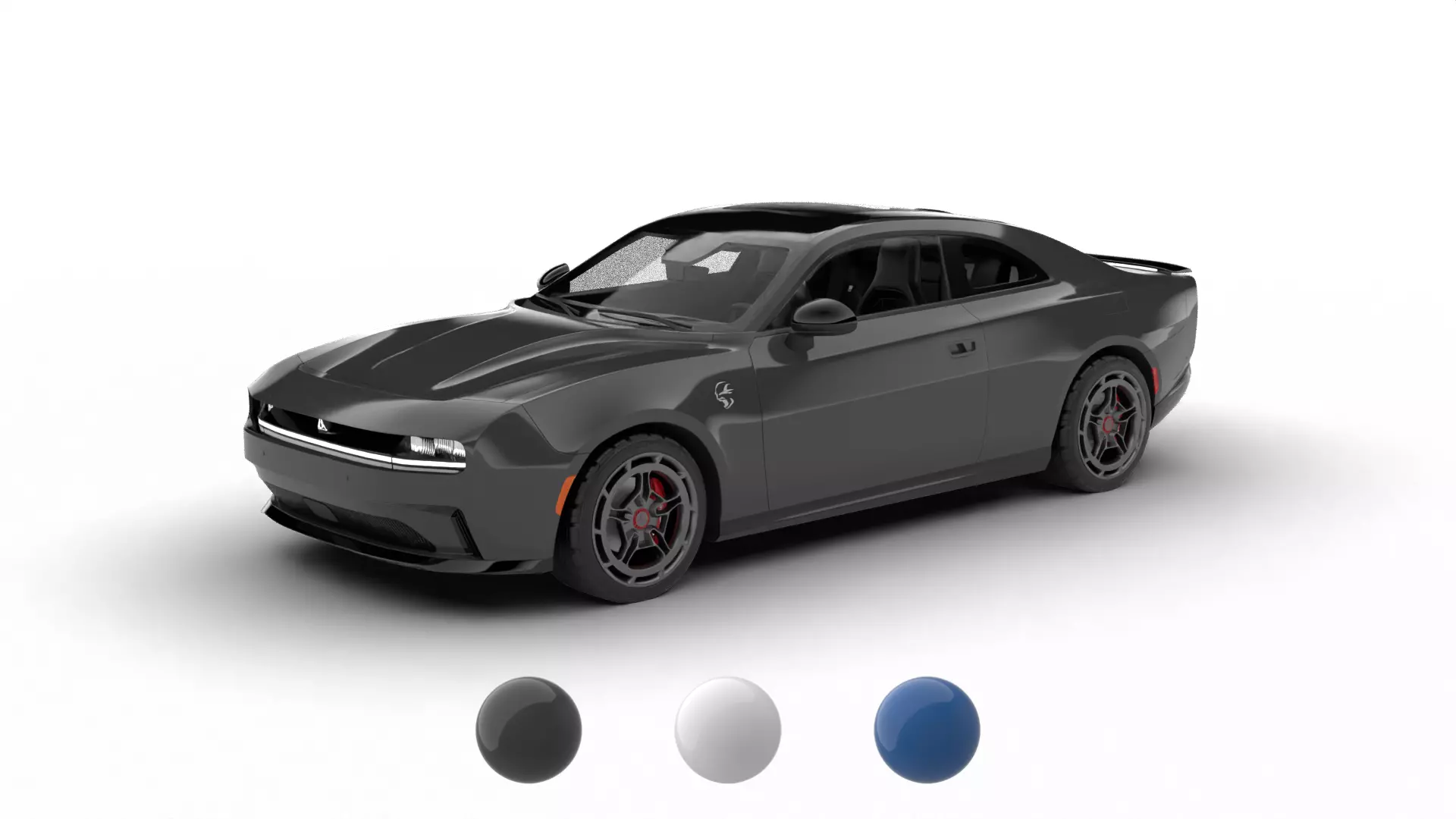 Dodge Charger Daytona Banshee 2025 HQ 3d model 3D model_0