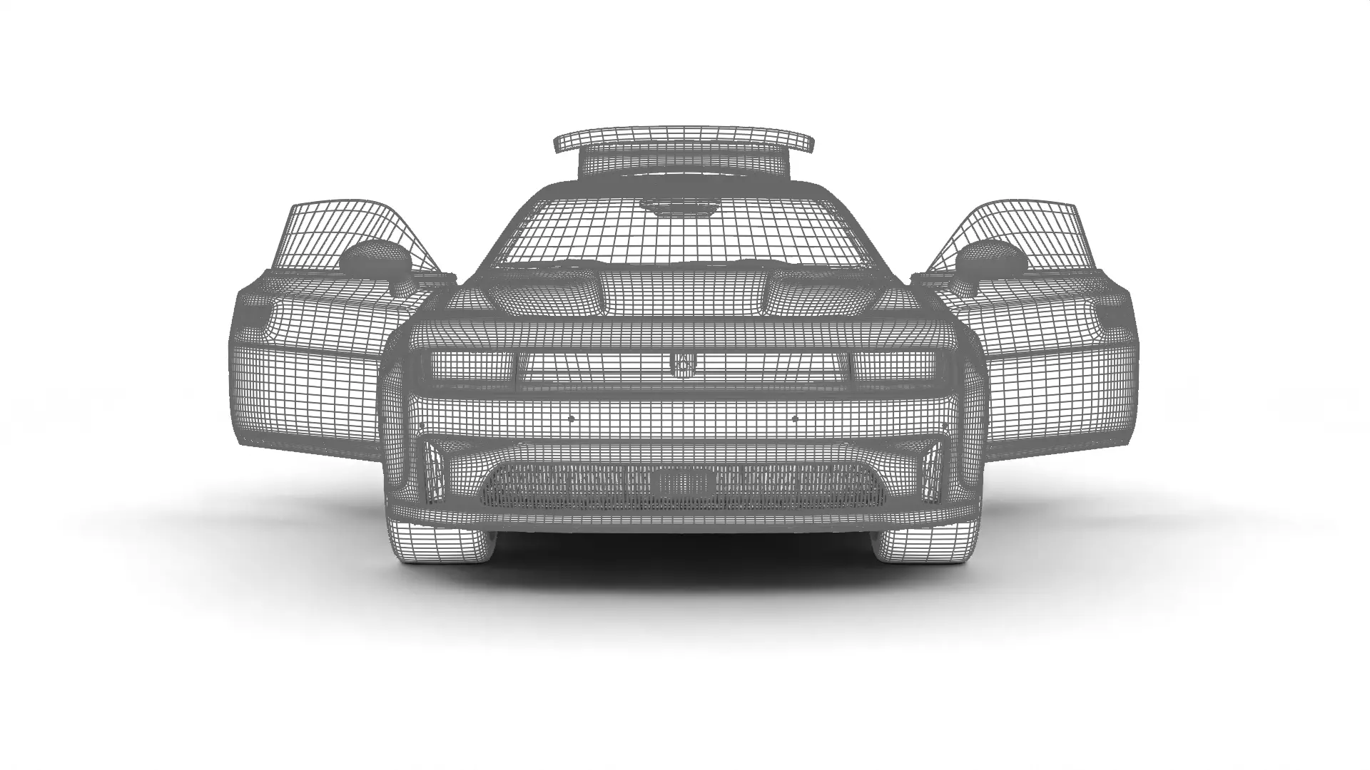 Dodge Charger Daytona Banshee 2025 HQ 3d model 3D model_41