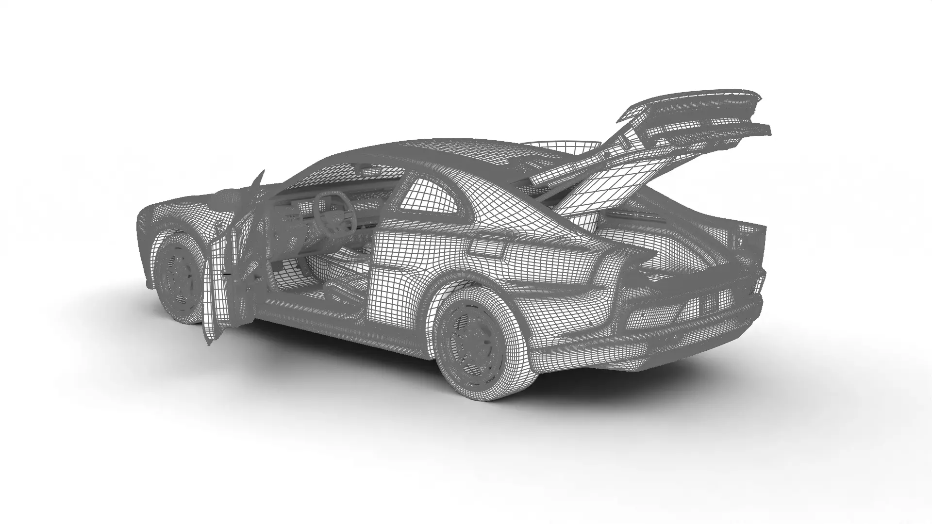 Dodge Charger Daytona Banshee 2025 HQ 3d model 3D model_28