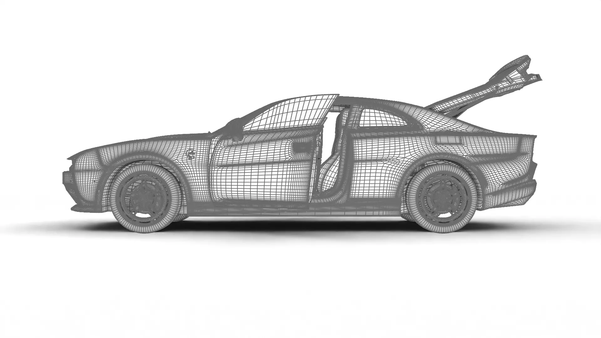 Dodge Charger Daytona Banshee 2025 HQ 3d model 3D model_39