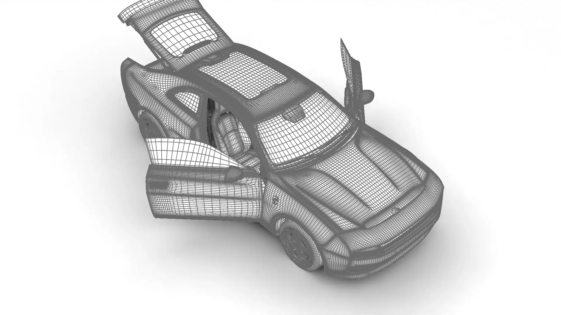 Dodge Charger Daytona Banshee 2025 HQ 3d model 3D model_37