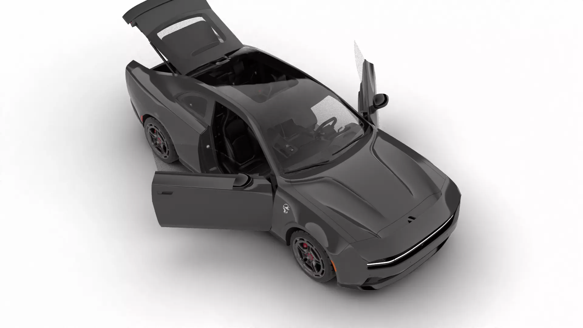 Dodge Charger Daytona Banshee 2025 HQ 3d model 3D model_12