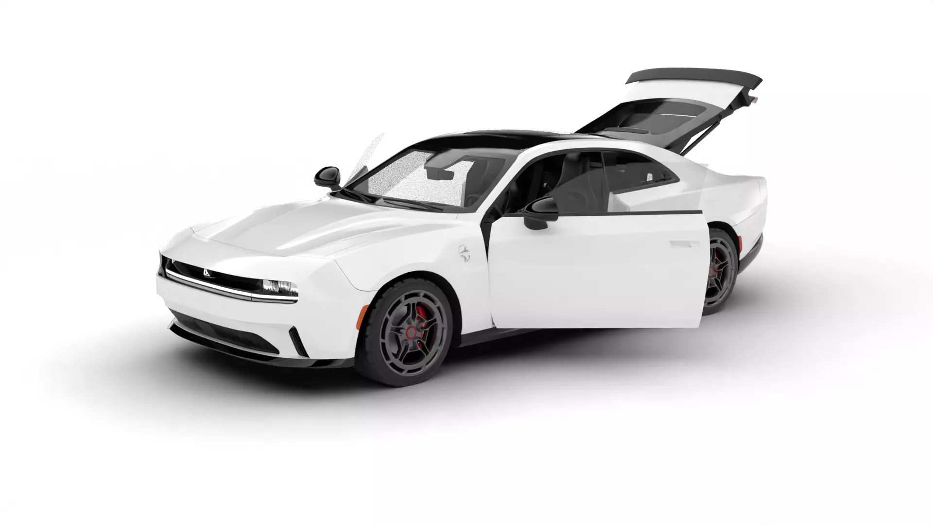 Dodge Charger Daytona Banshee 2025 HQ 3d model 3D model_1