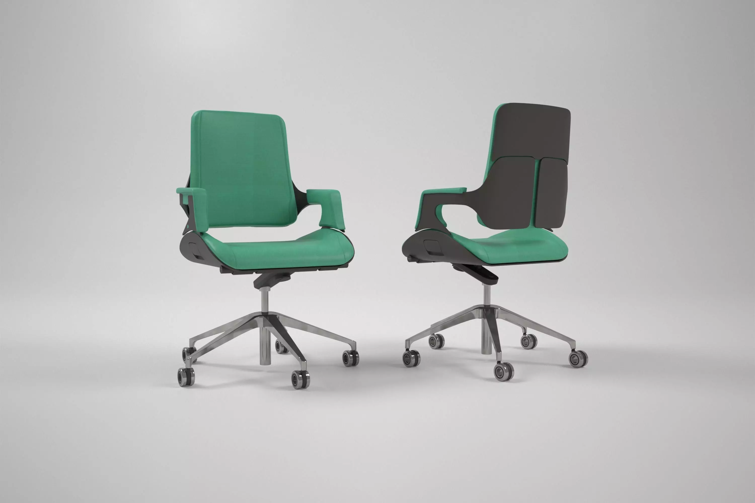 Modern Office Chair 3D model_3