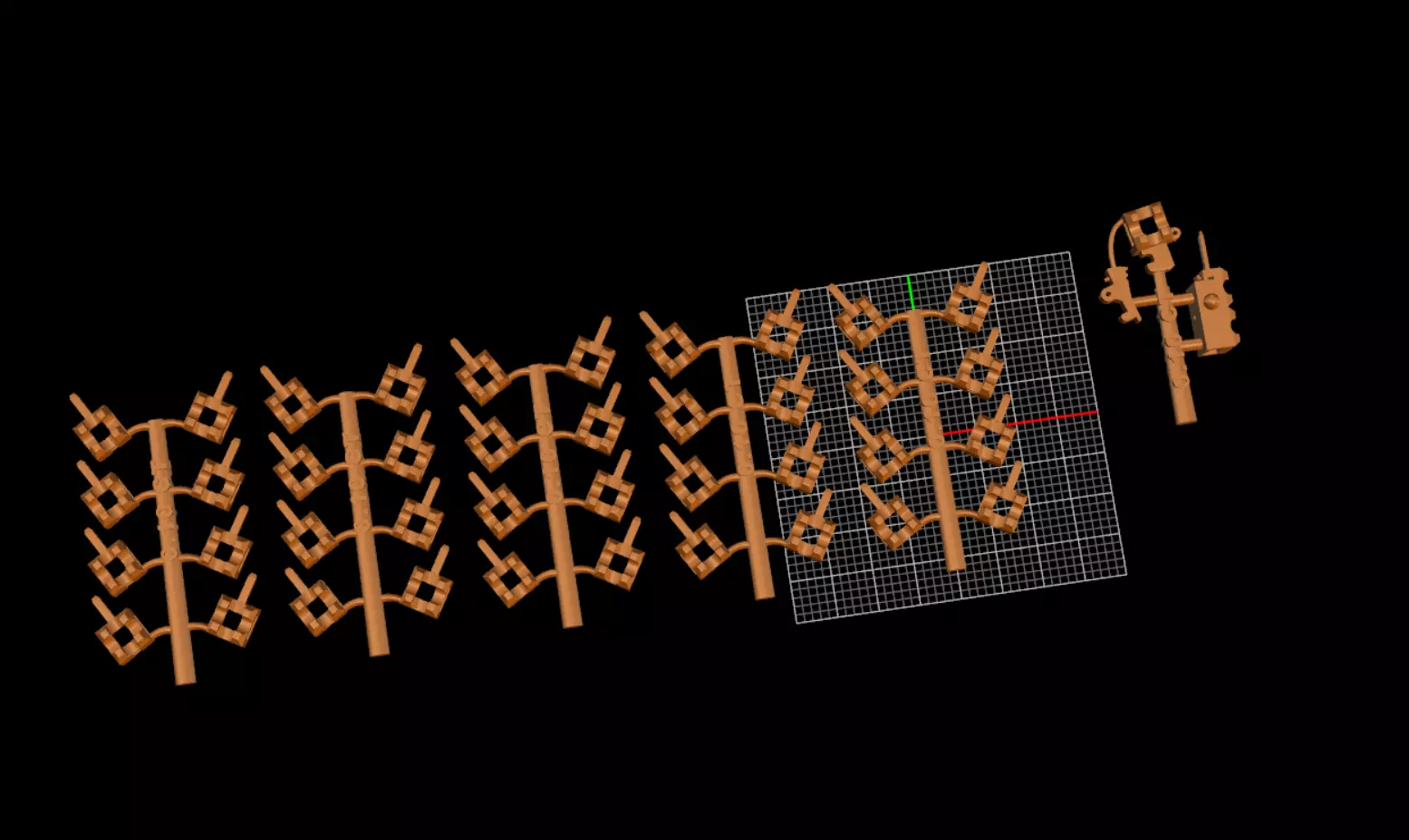 tennis bracelet 3D print model_7