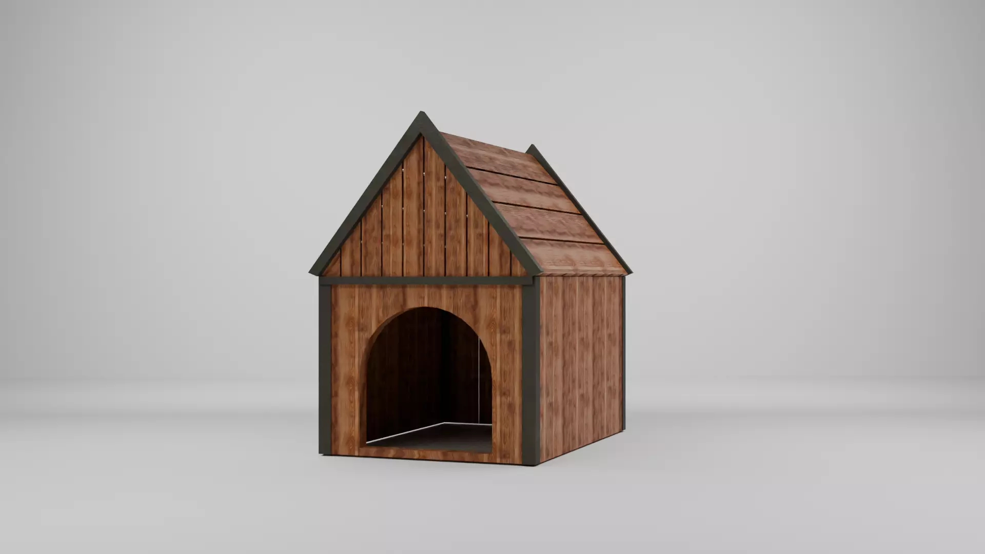 Dog House Low-poly 3D model