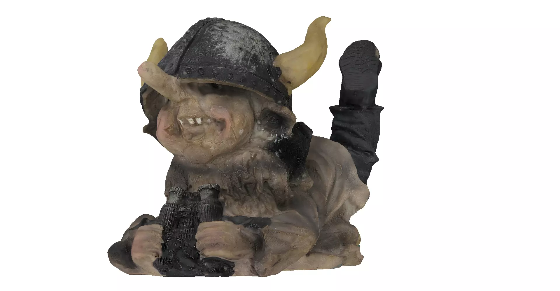 Lying down Scandinavian troll for table decoration 3D model_7