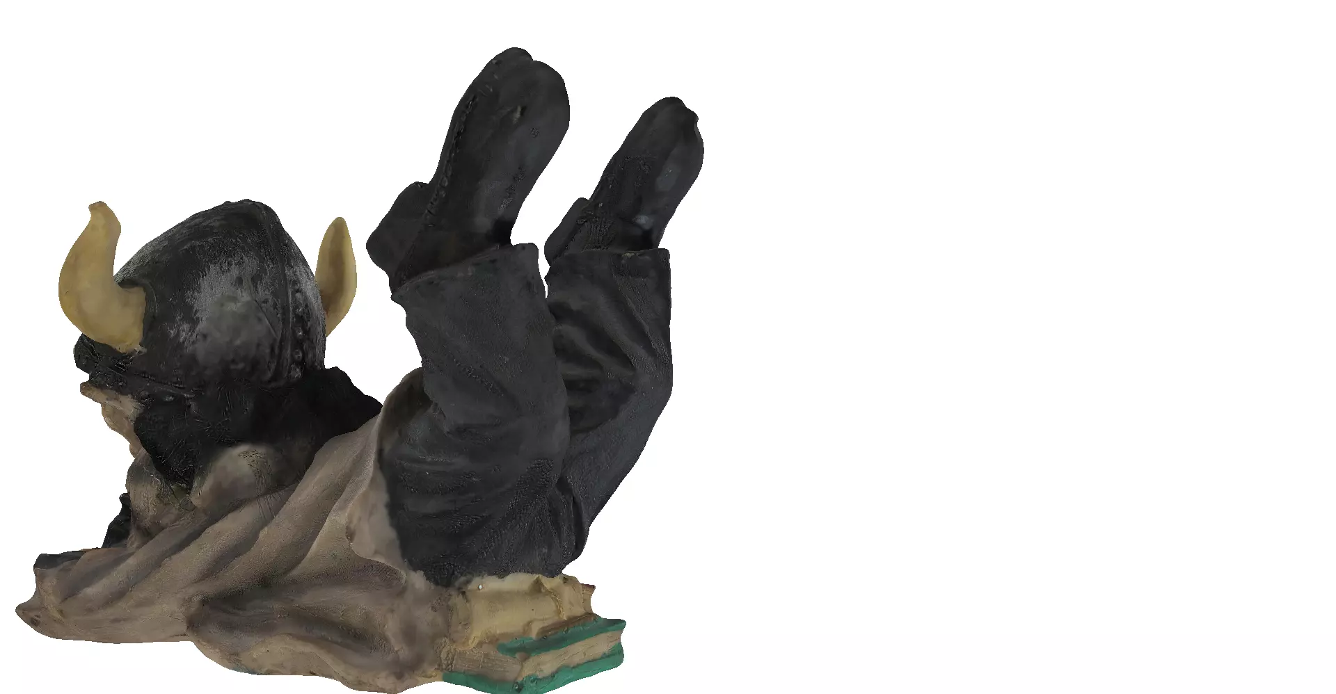 Lying down Scandinavian troll for table decoration 3D model_10