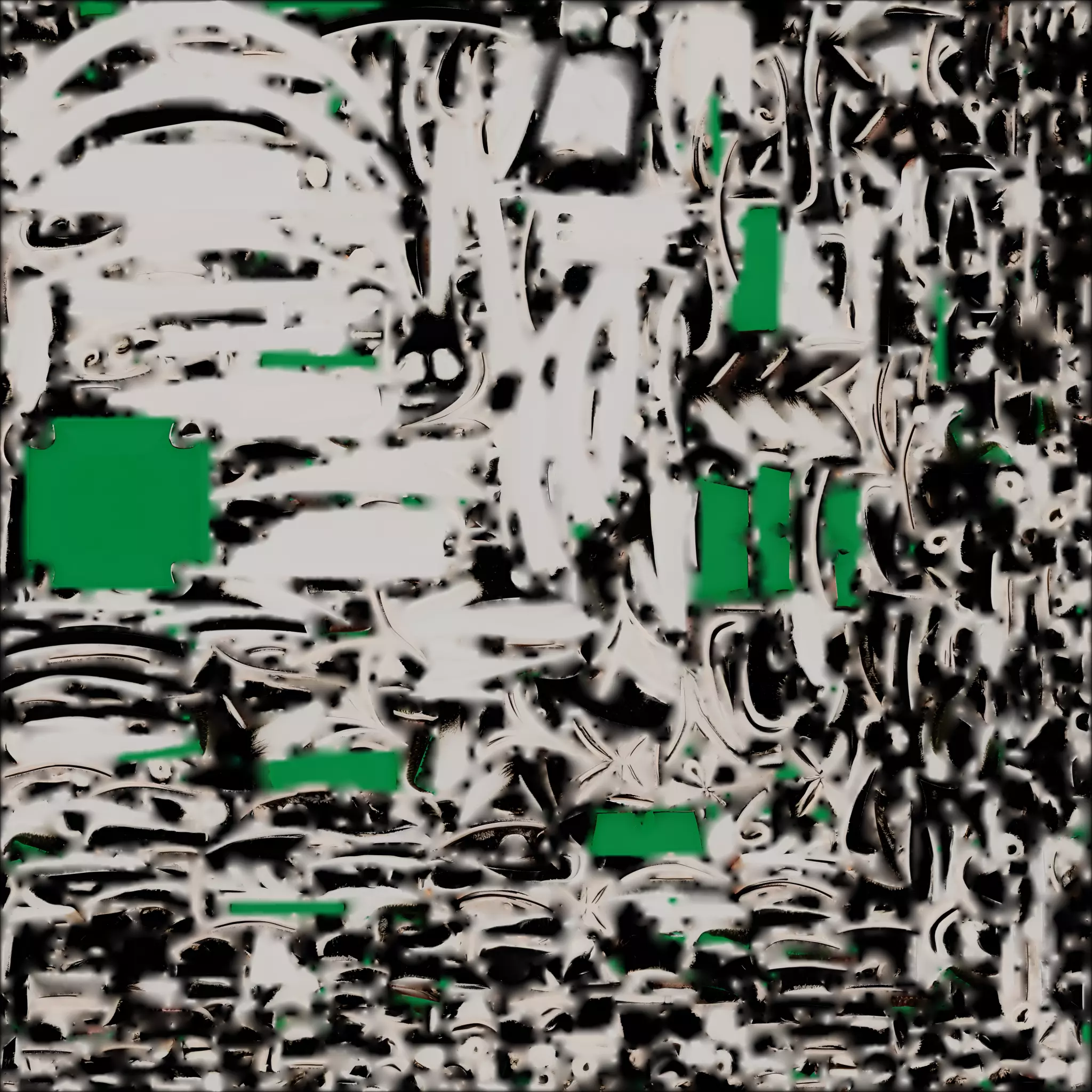 Princess Cut Emerald Ring with Vine Filigree - 3D Model Low-poly 3D model_1