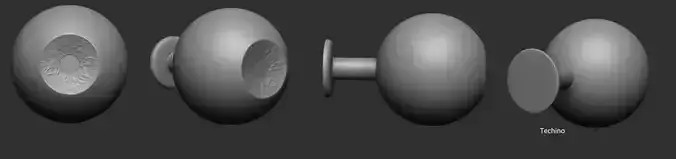 eyes ball 3d print  for doll 