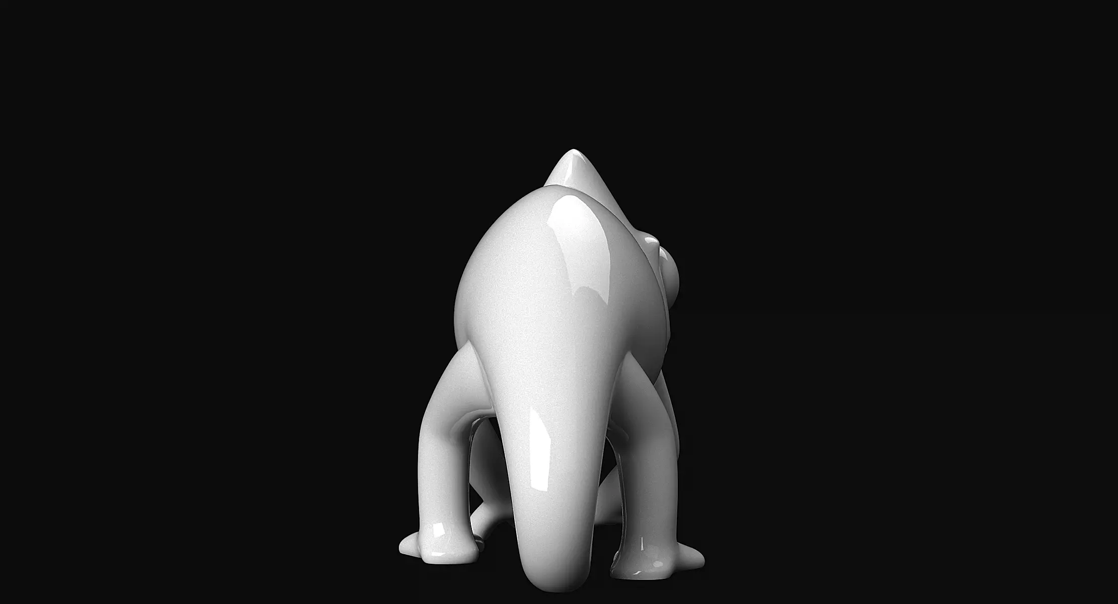 Chameleon 3D print model_4