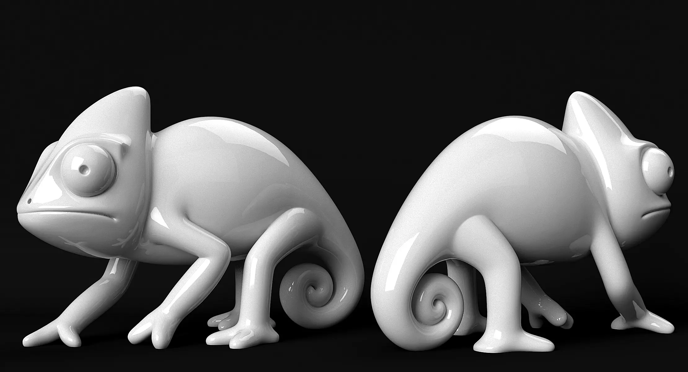 Chameleon 3D print model_9