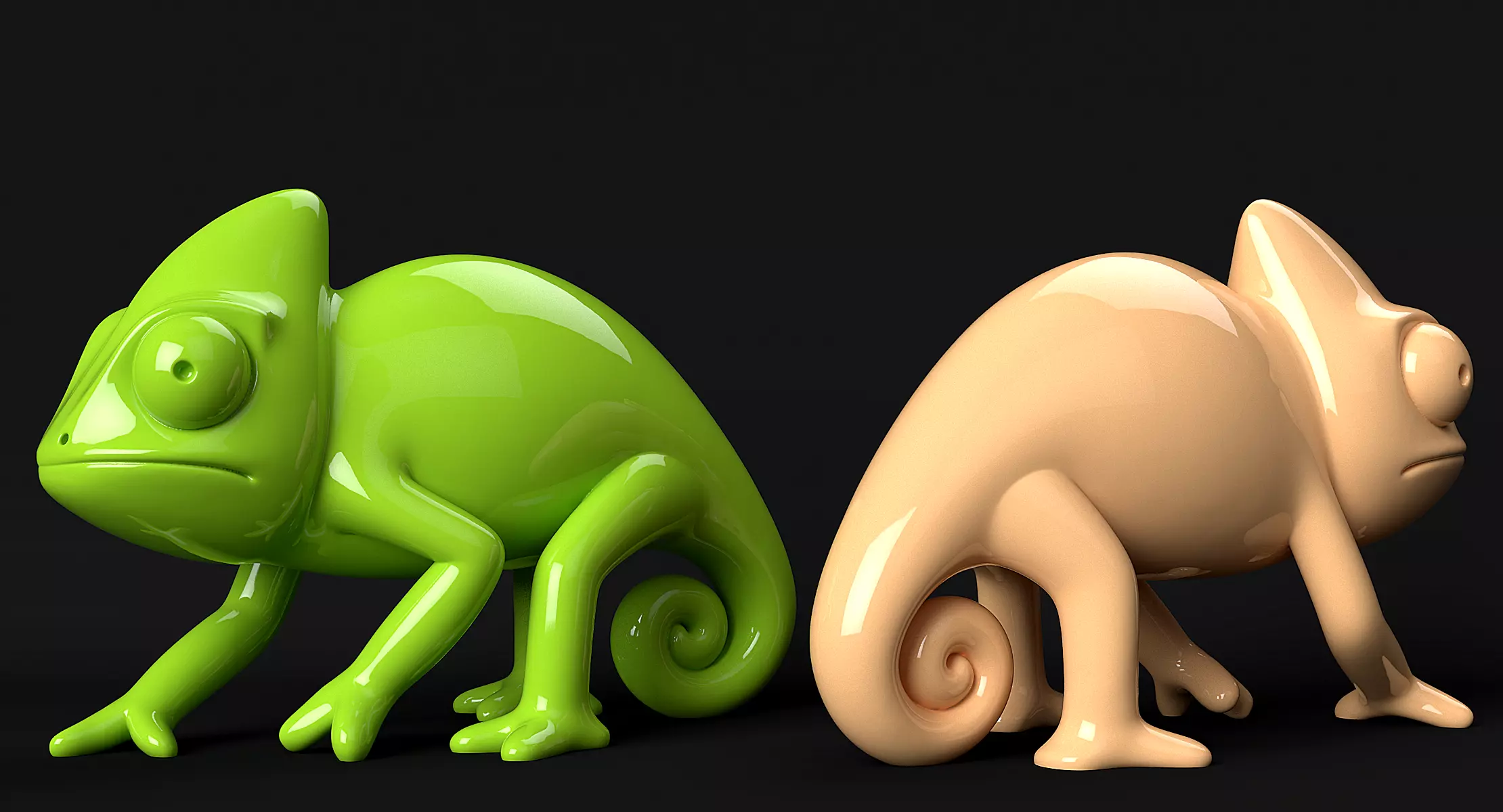 Chameleon 3D print model_10