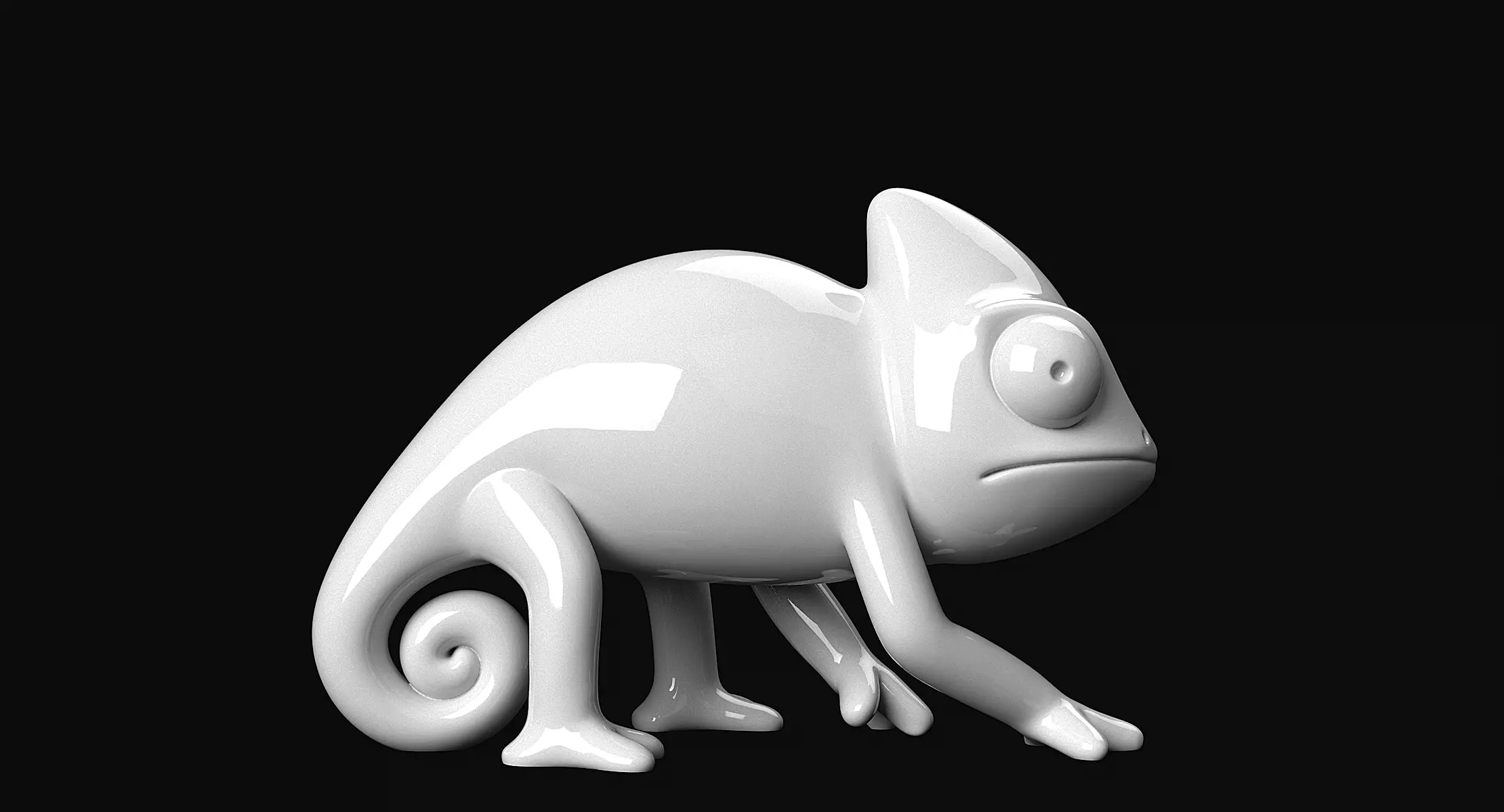 Chameleon 3D print model_6