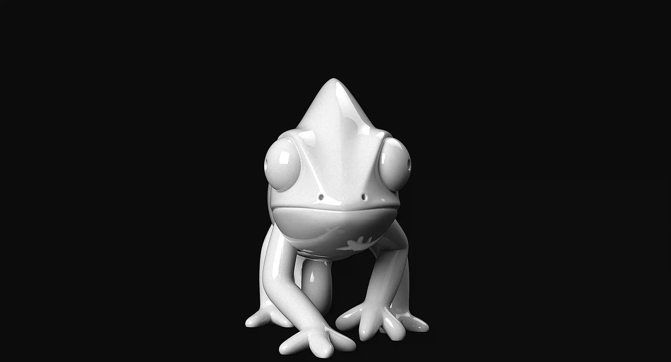 Chameleon 3D print model_8