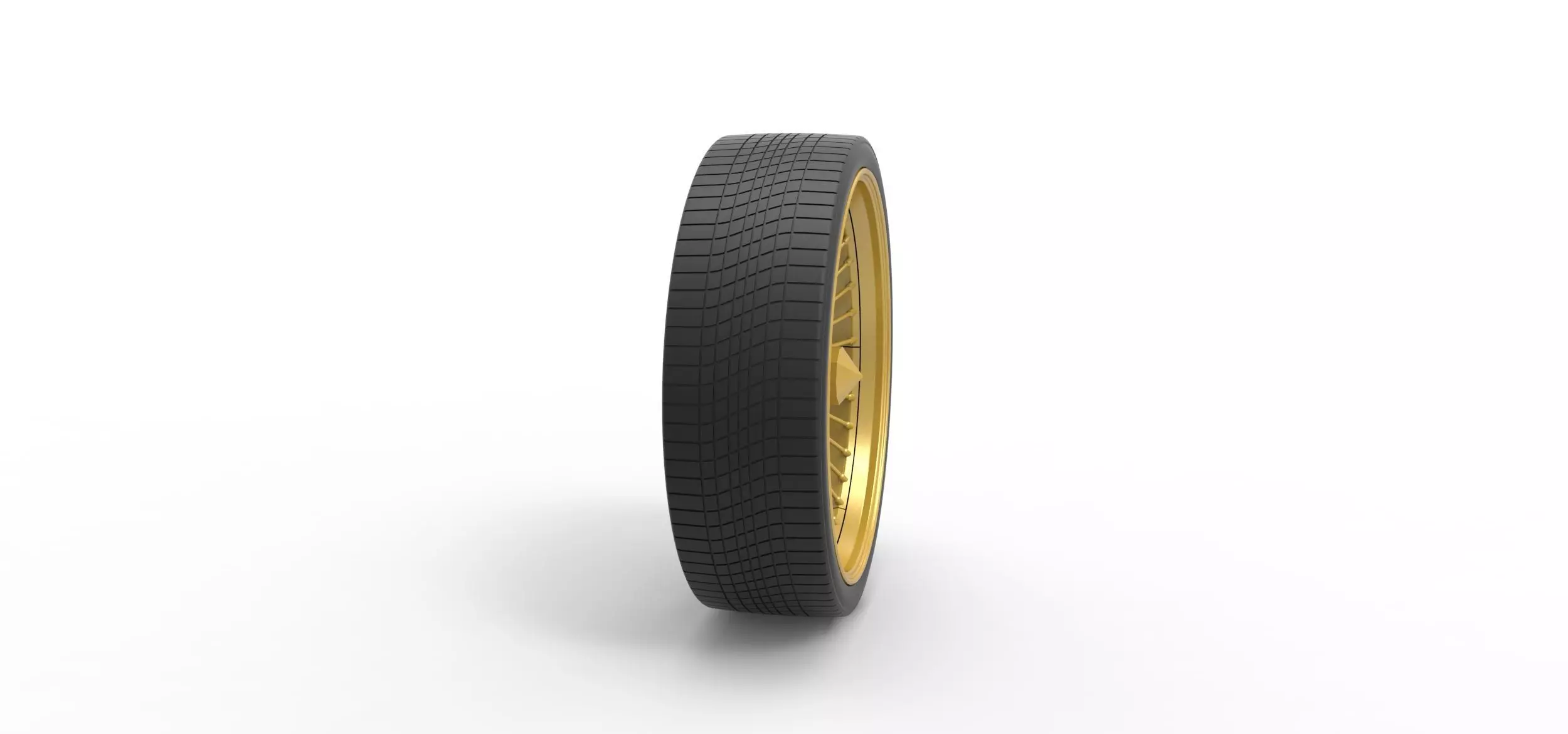 30 inch Wire wheel of Donk car Scale 1 to 25 3D print model_2