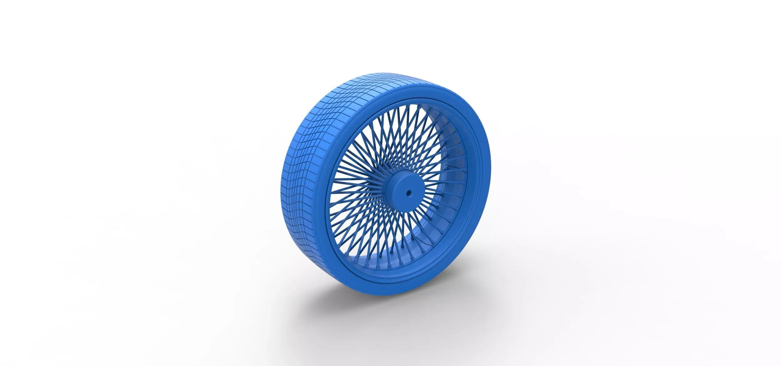 30 inch Wire wheel of Donk car Scale 1 to 25 3D print model_15