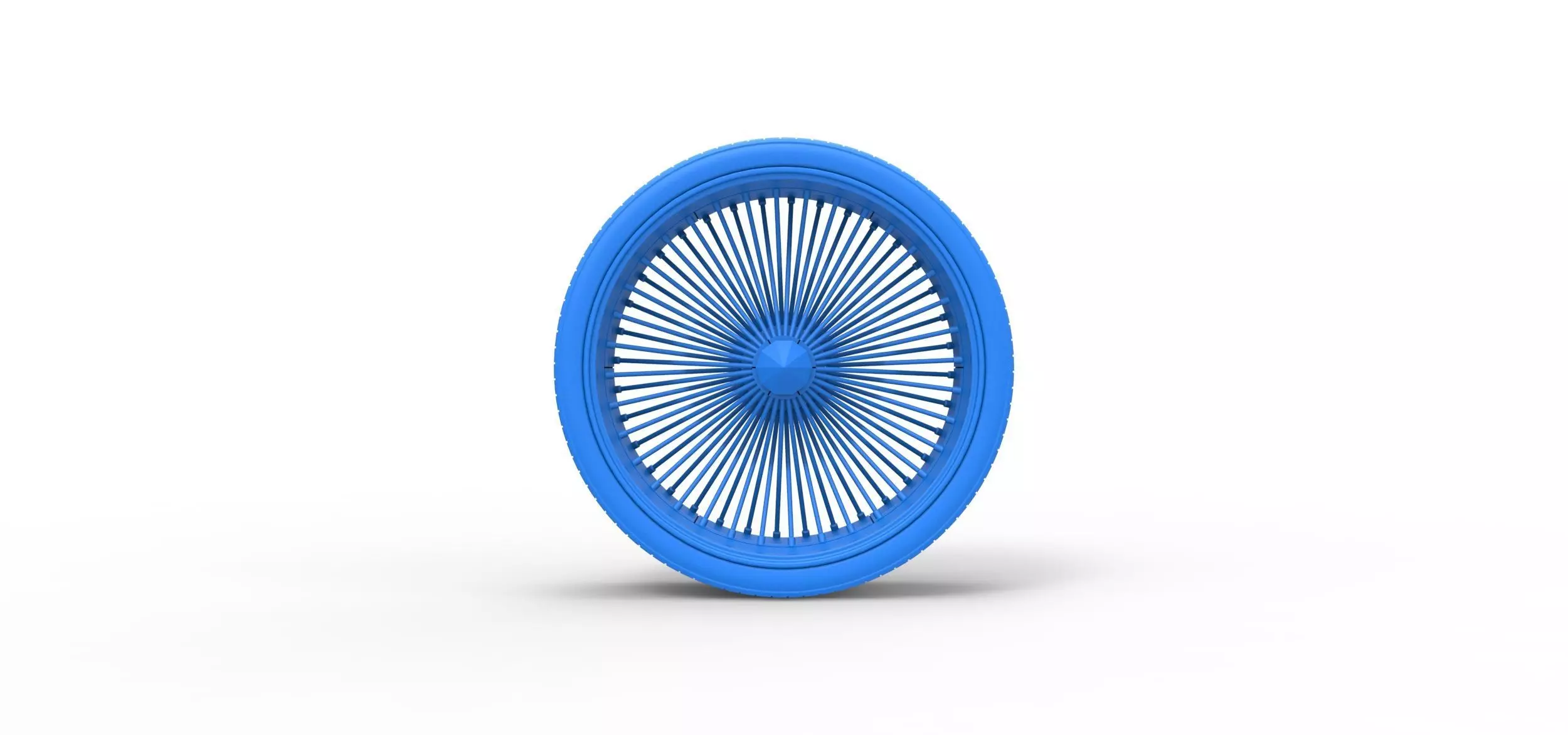 30 inch Wire wheel of Donk car Scale 1 to 25 3D print model_12