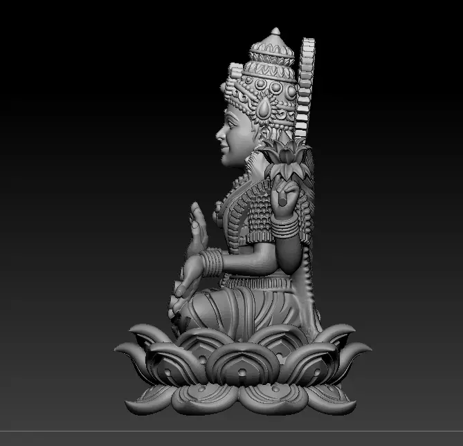 Laxmi Mata 3D print model 3D print model 3D print model_10