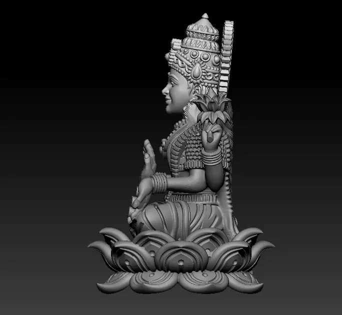 Laxmi Mata 3D print model 3D print model 3D print model_20