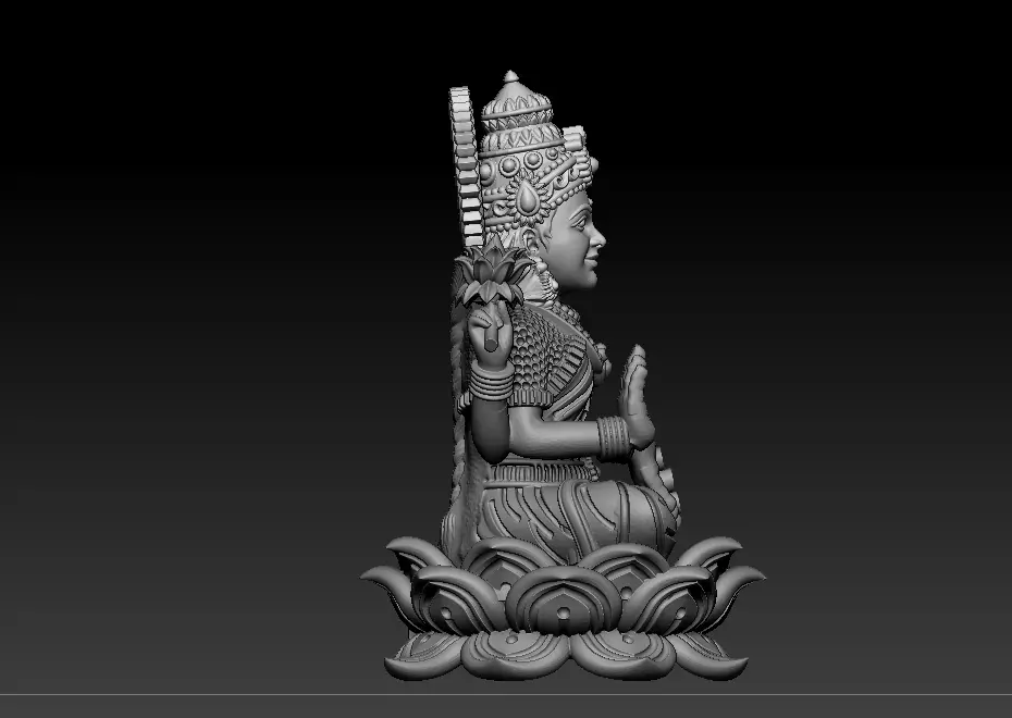 Laxmi Mata 3D print model 3D print model 3D print model_5