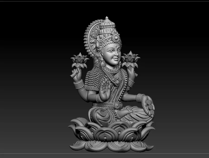 Laxmi Mata 3D print model 3D print model 3D print model_2
