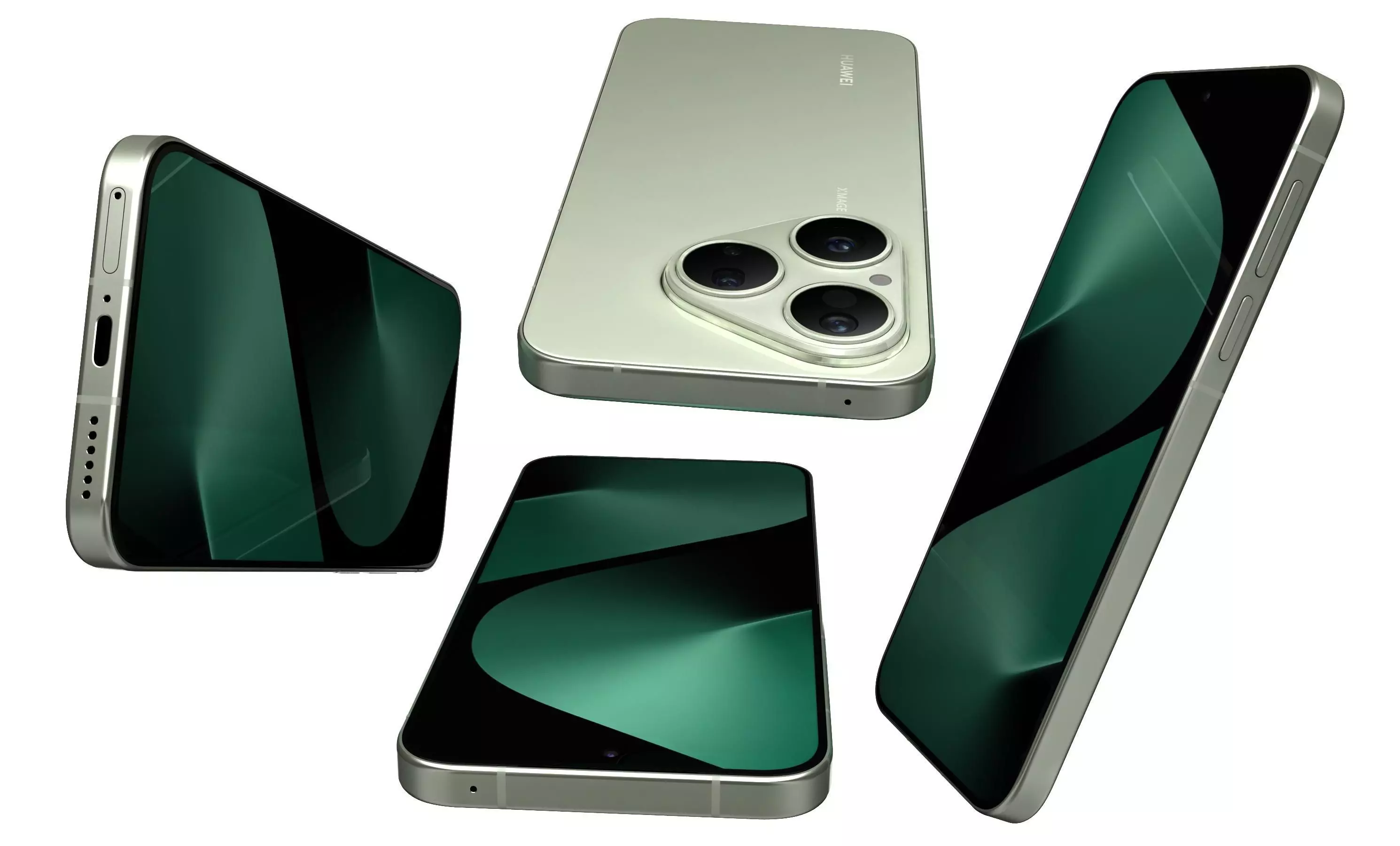 Huawei Pura 80 Velvet Green 3D model_15