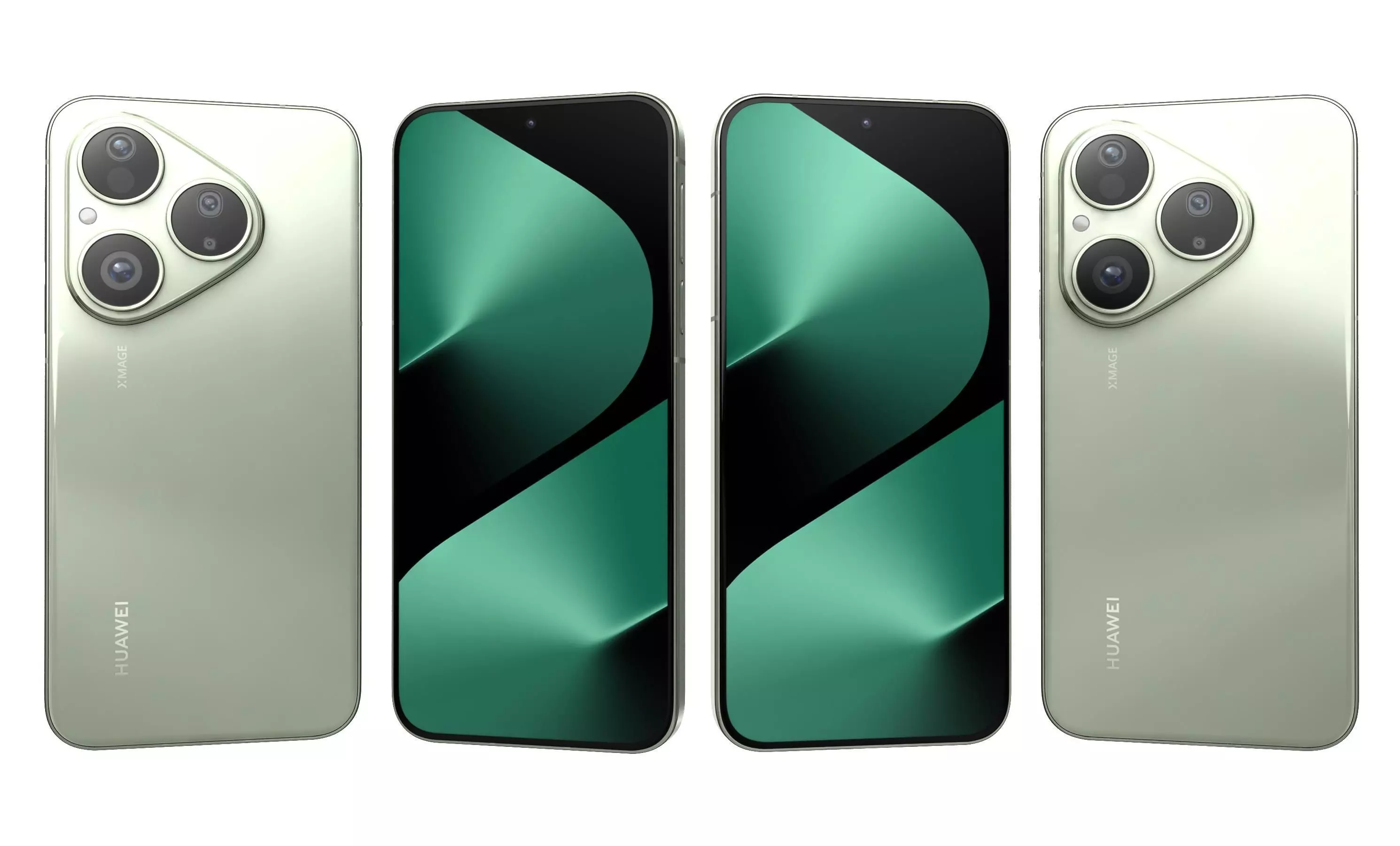 Huawei Pura 80 Velvet Green 3D model_1