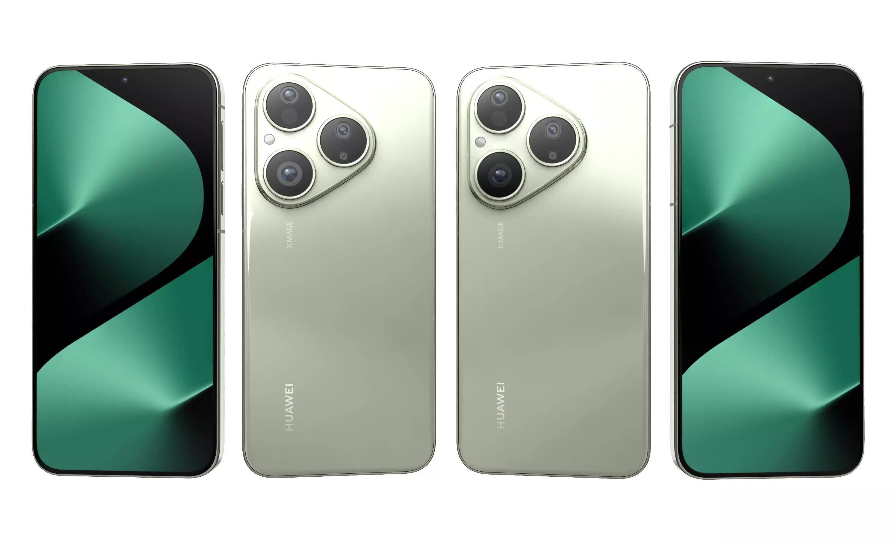 Huawei Pura 80 Velvet Green 3D model_5
