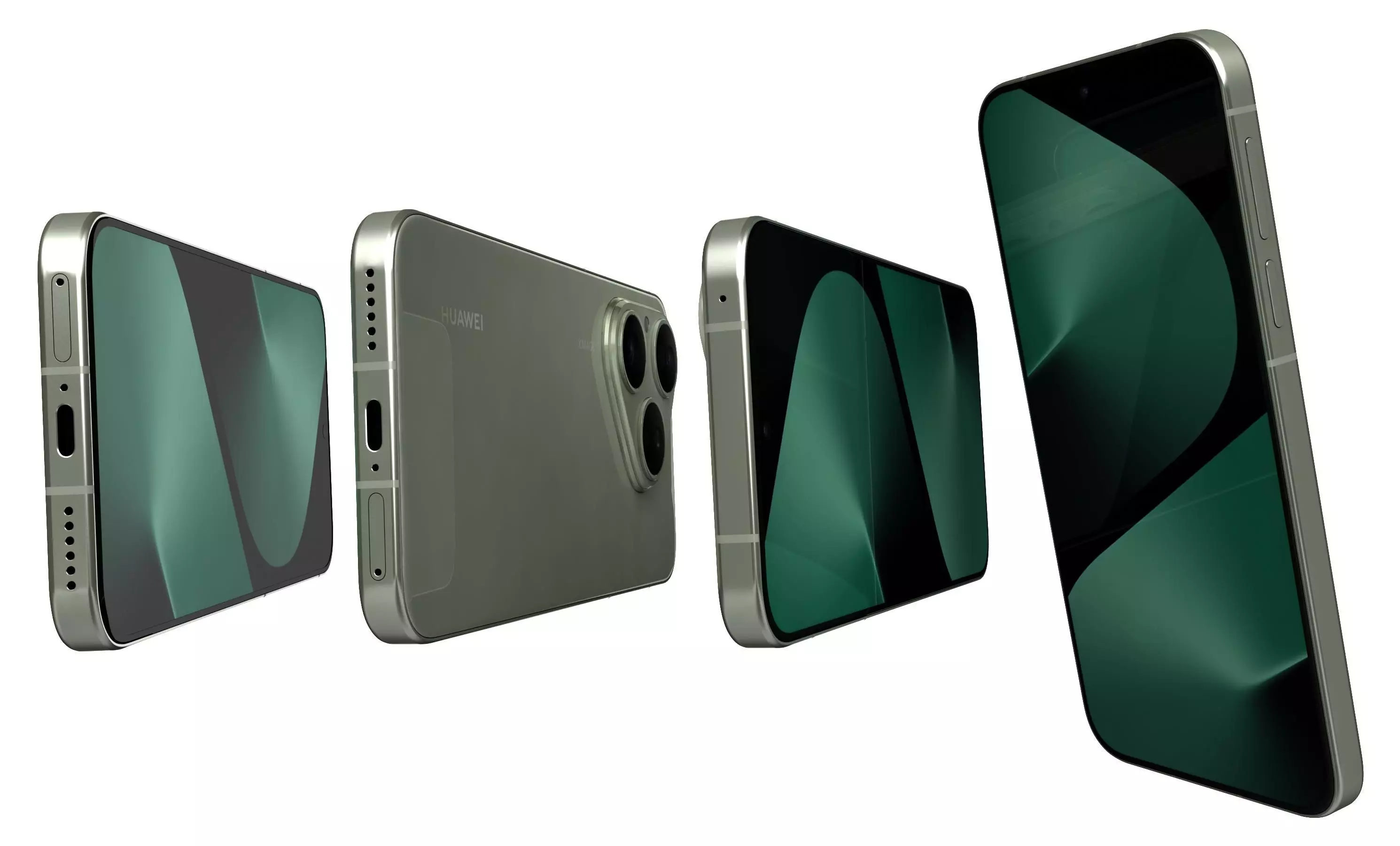Huawei Pura 80 Velvet Green 3D model_14