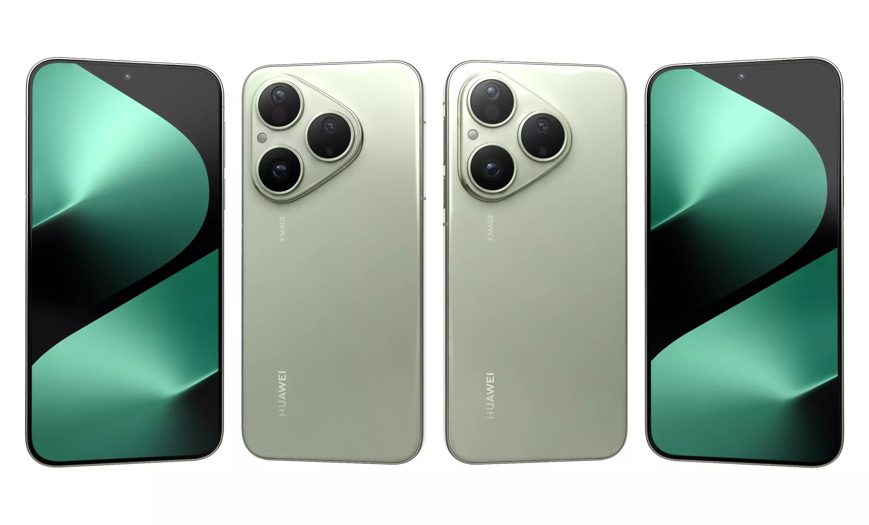 Huawei Pura 80 Velvet Green 3D model_3