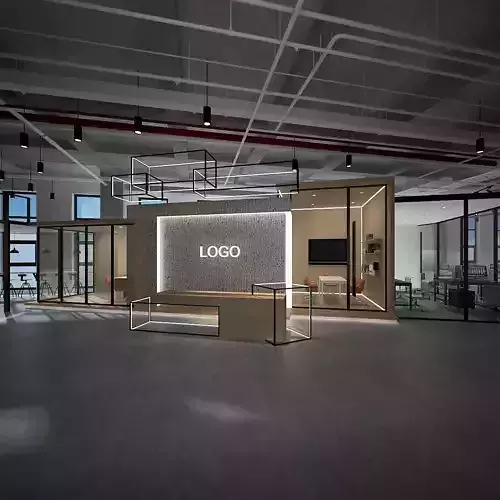 Startup Company Office Set 3D model