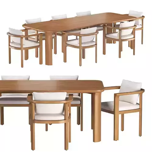 Lagos Teak outdoor Dining Set