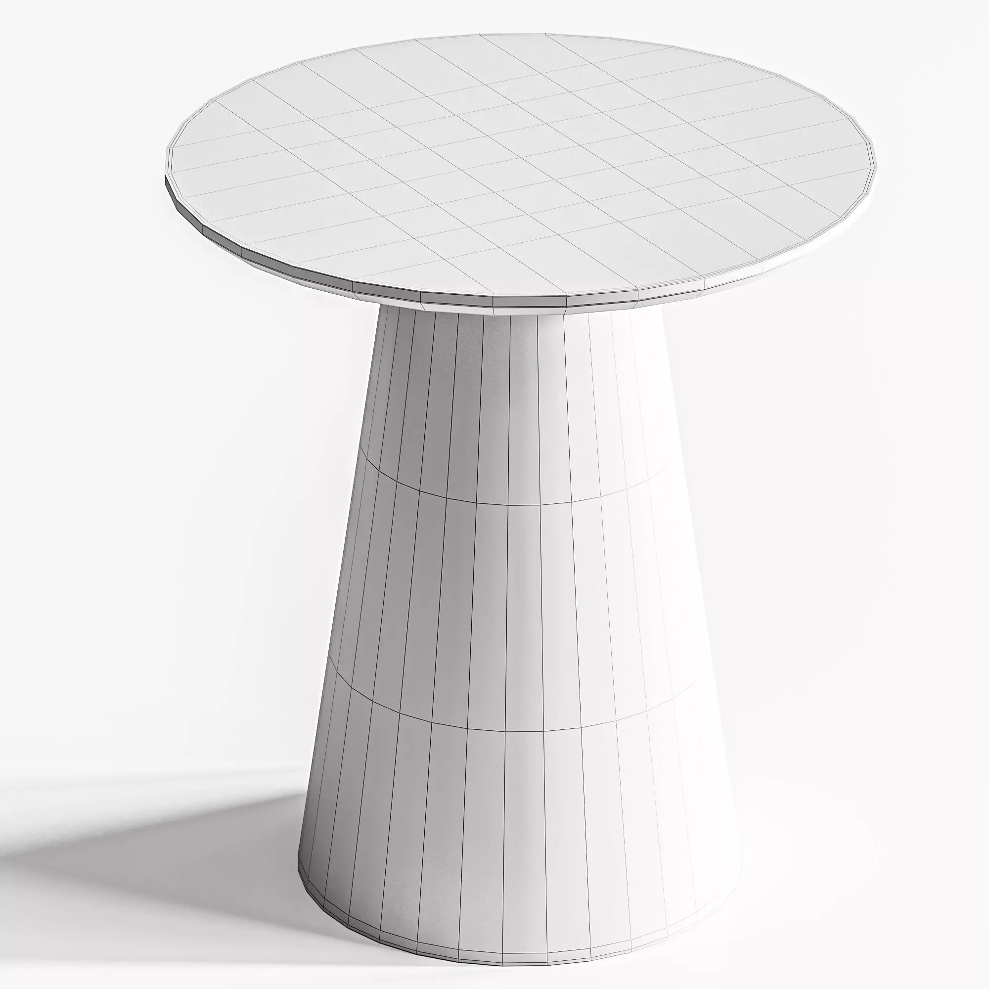 Lindsay wood Table 3D model_4