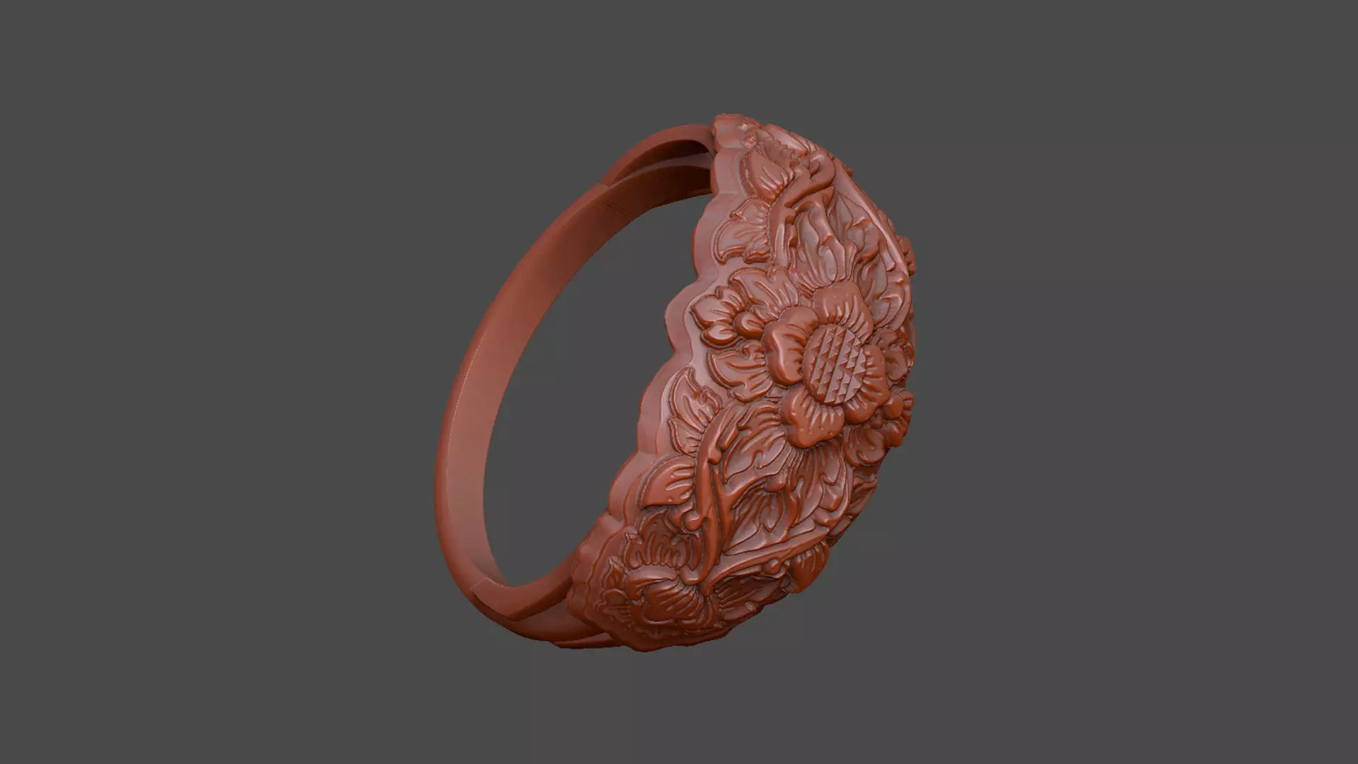 Pattern ring design vintage medieval 3D print model_6